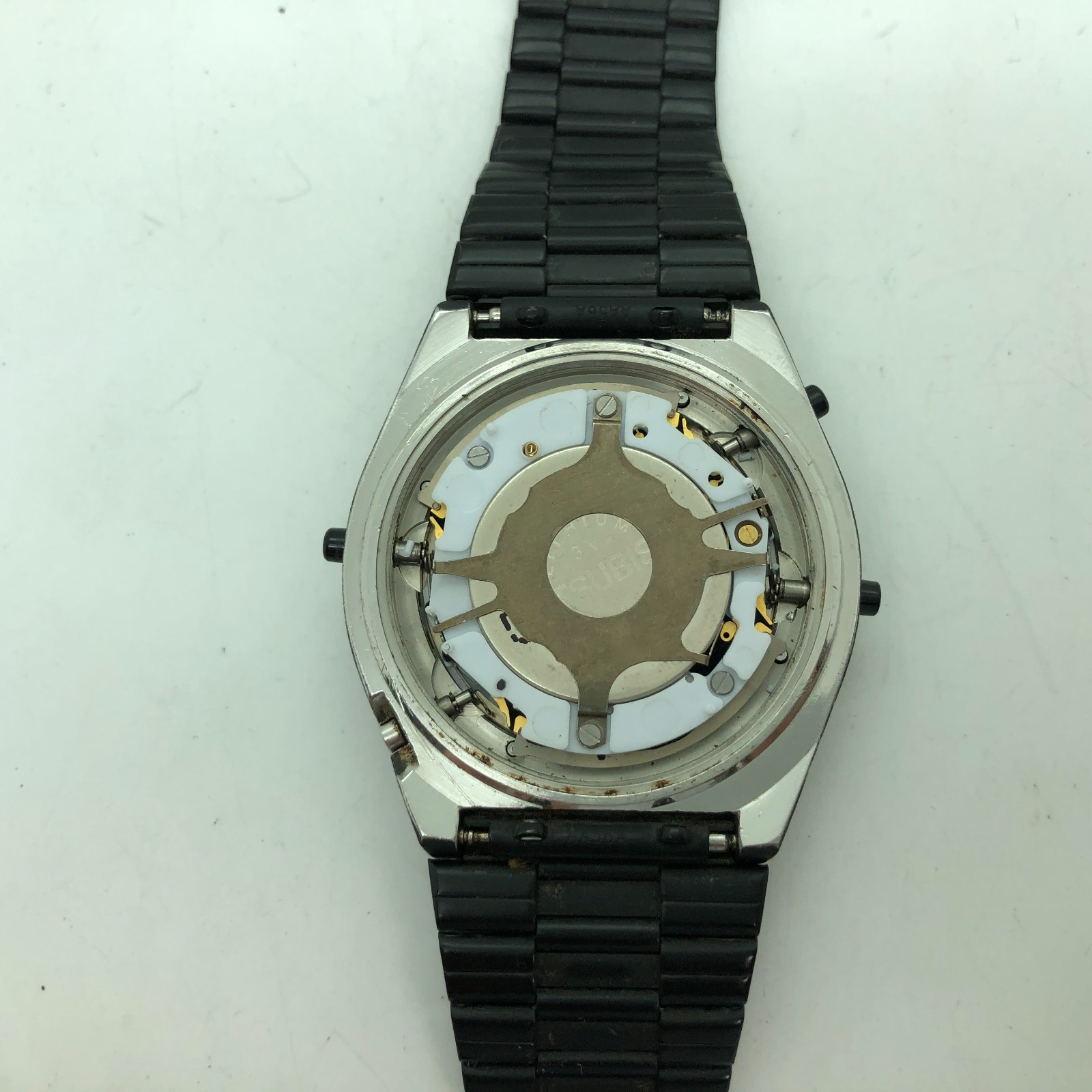 [w2359] SEIKO A828-4000 All original Giugiaro Battery replaced Quartz EX/PR