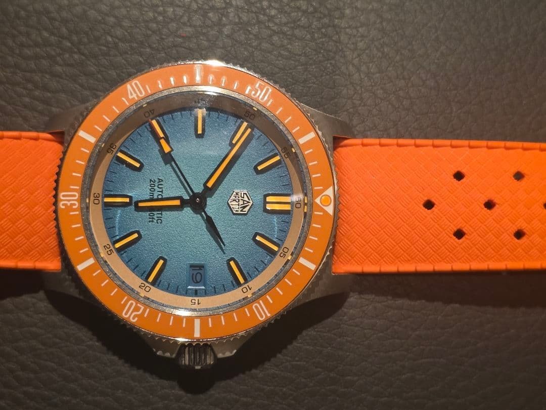 San Martin SN0118-G Automatic NH35 40mm Ceramic Bezel Wristwatch Near Mint