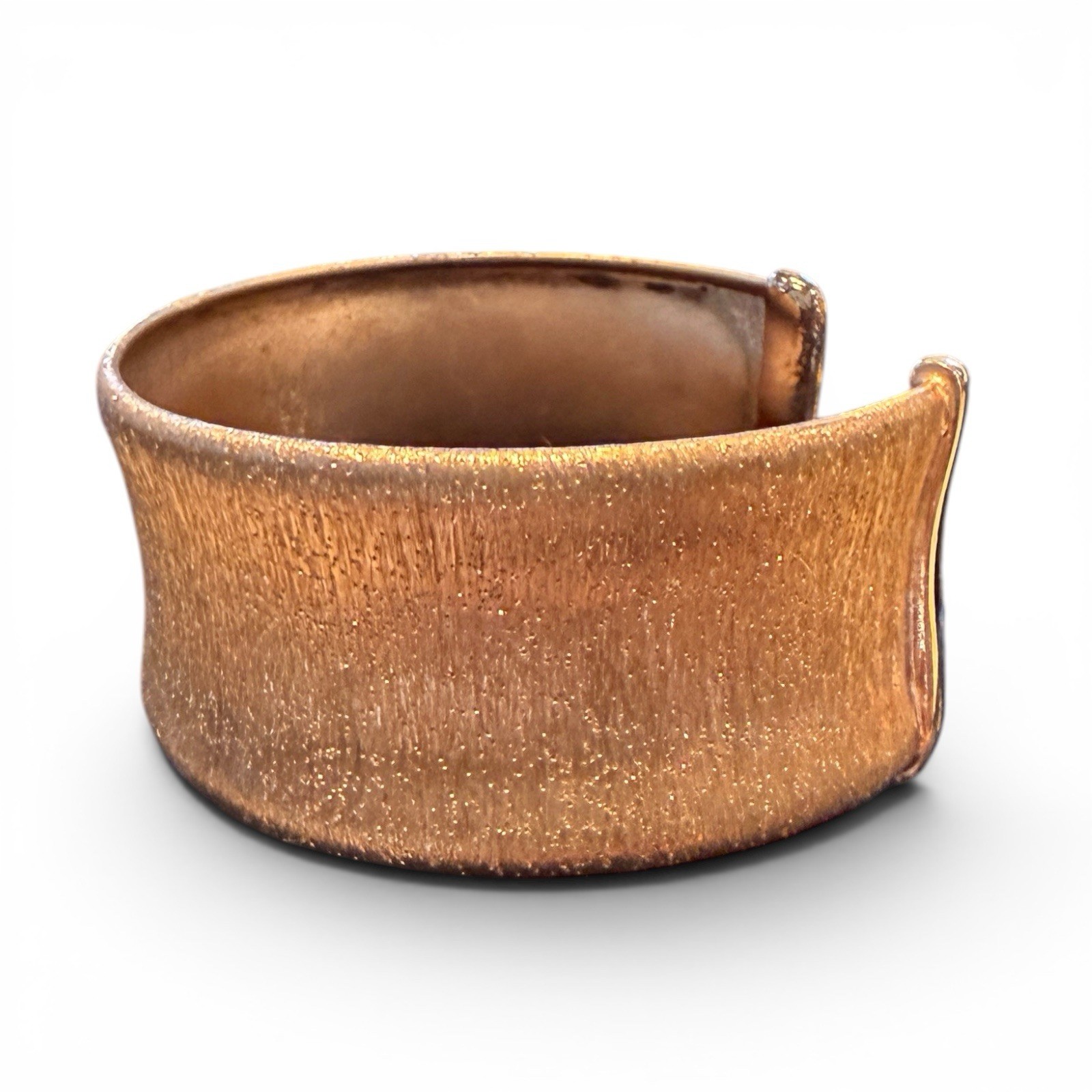 Royal Chain, Inc stamped 925 Italy Copper Colored Cuff Bracelet