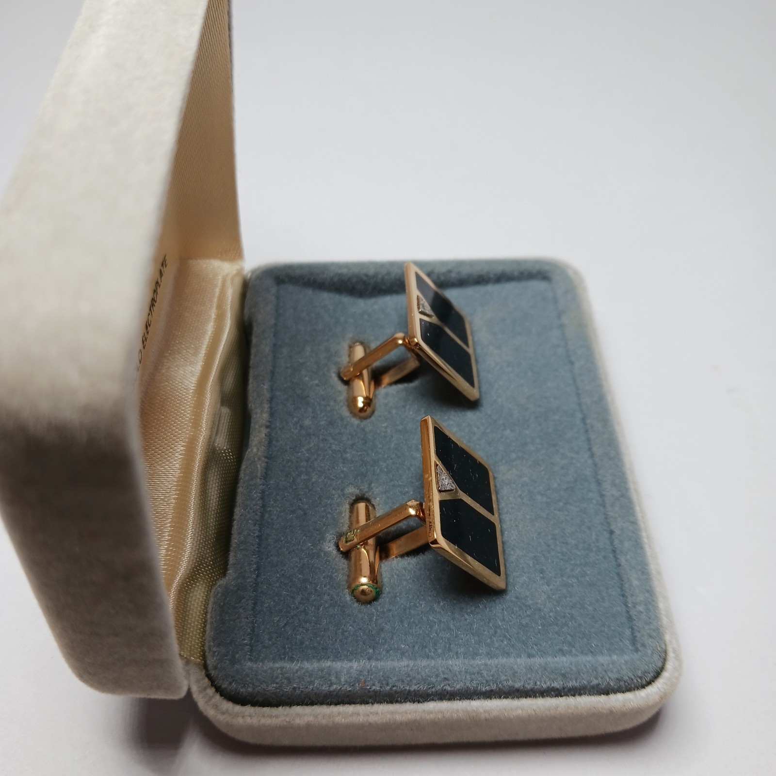 Vintage Colibri 18 KT Gold Electroplate Cufflinks
