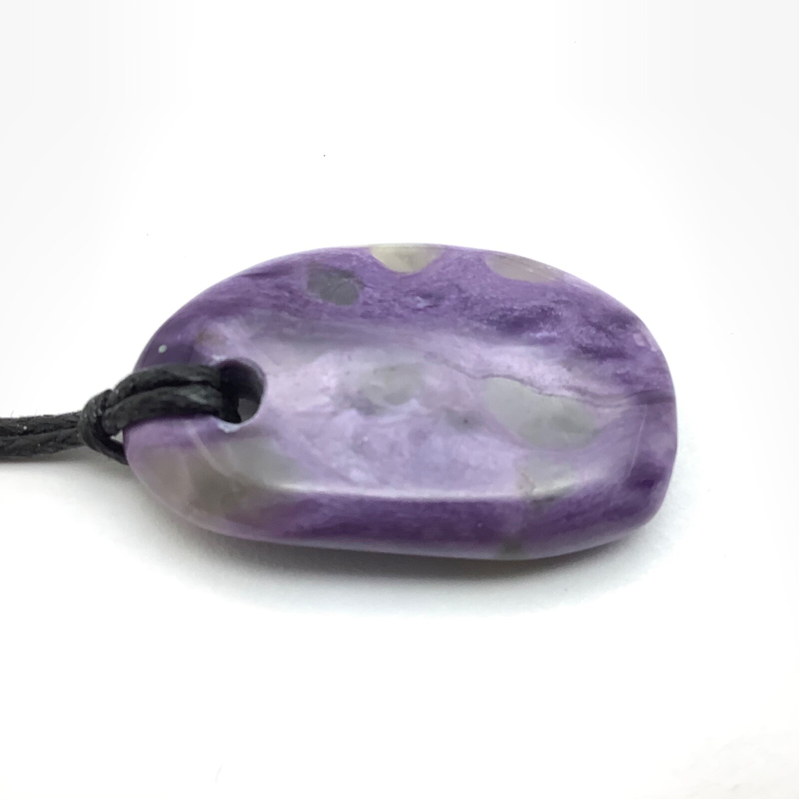 Siberian Charoite Pendant Simple Purple Gem Stone Necklace Siberia #15