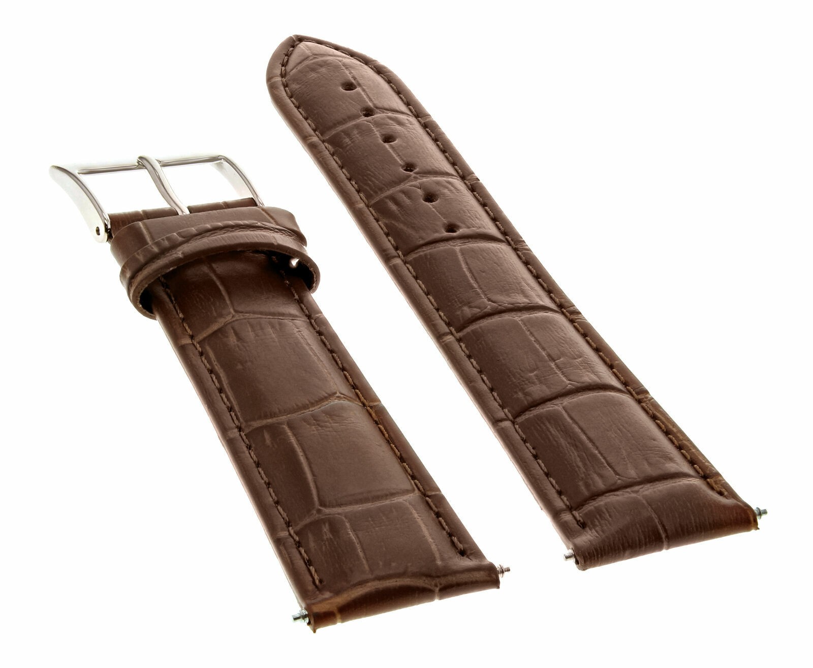 18MM GENUINE LEATHER STRAP BAND FOR BULOVA ACCUTRON WATCH BRACELET LIGHT BROWN