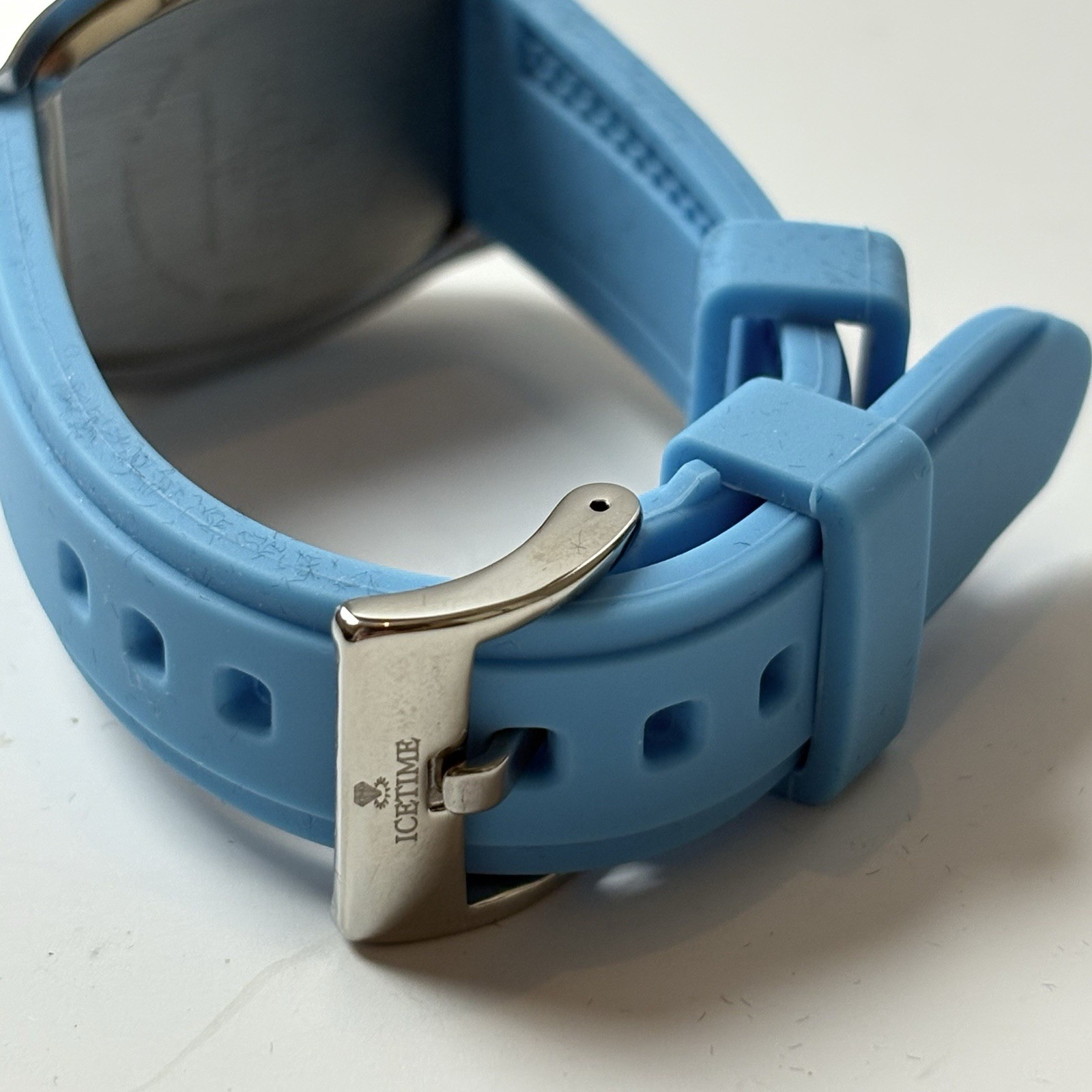 IceTime 33mm Blue Dial Steel Ladies Luxury Watch 0.10ct Diamonds IT25