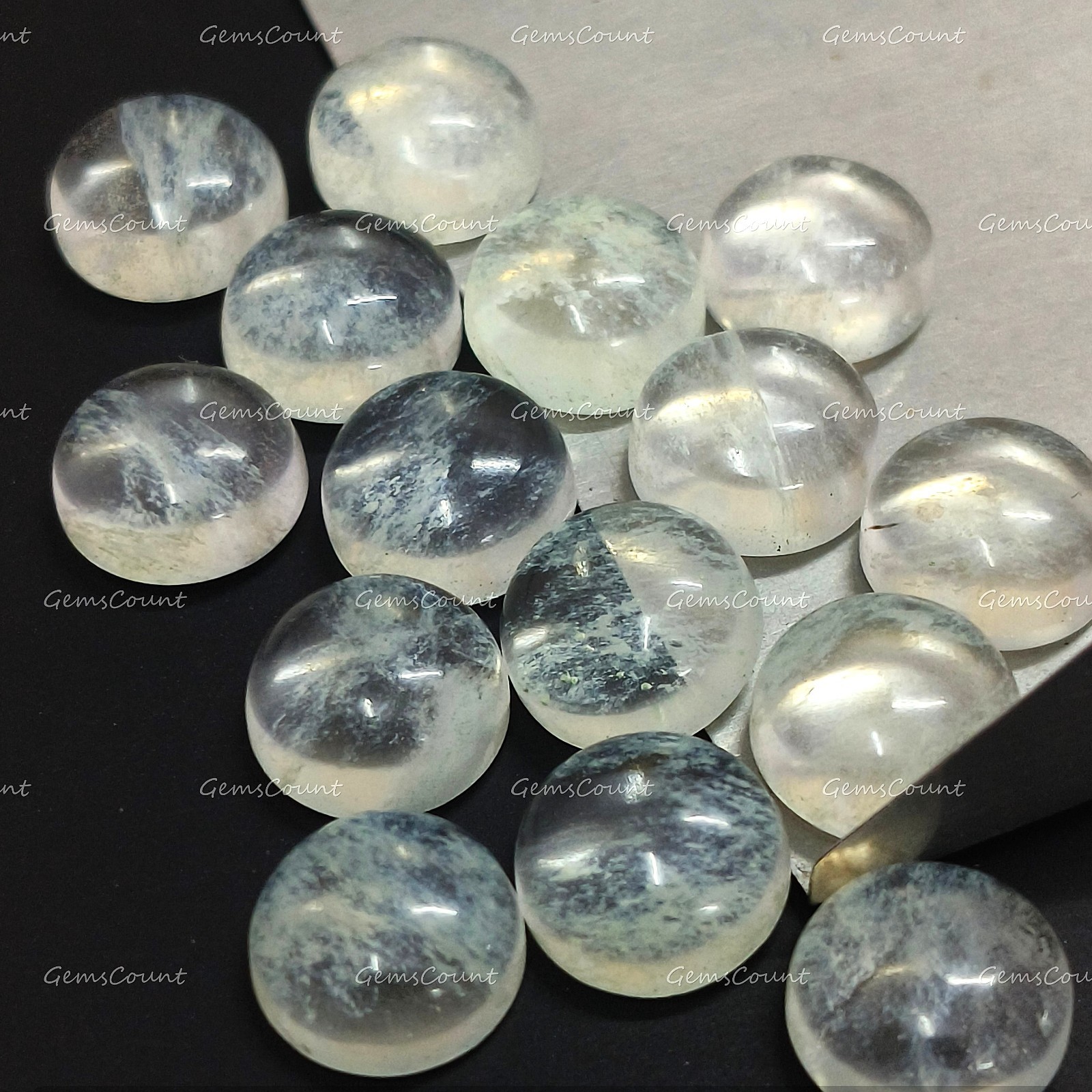 Natural Cystal Quartz Round Cabochon Polished Gemstone For Jewelry 3mm-20mm