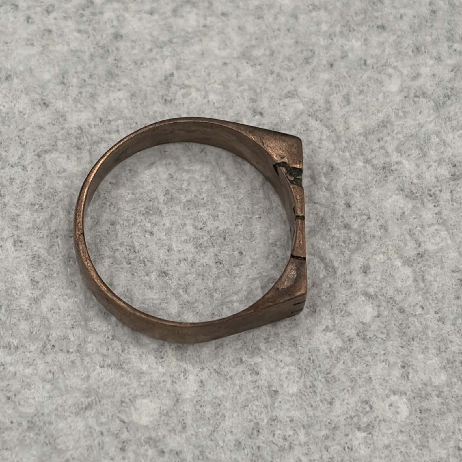 Vintage Brass Monogrammed Ring – PETE And Personalized Tie Tack