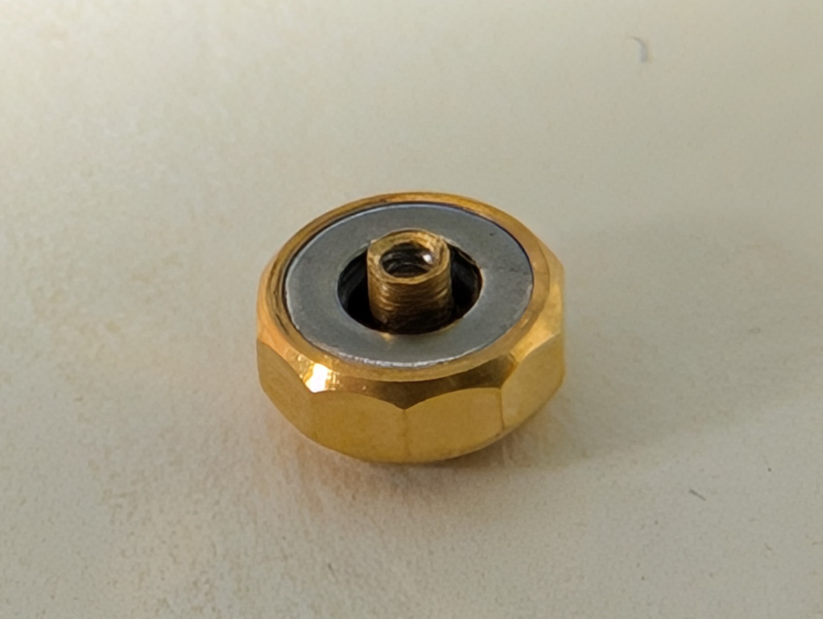 Swiss Made CROWN yellow for Omega 4.5mm x 2.0 Tap 10 NEW, ten sided