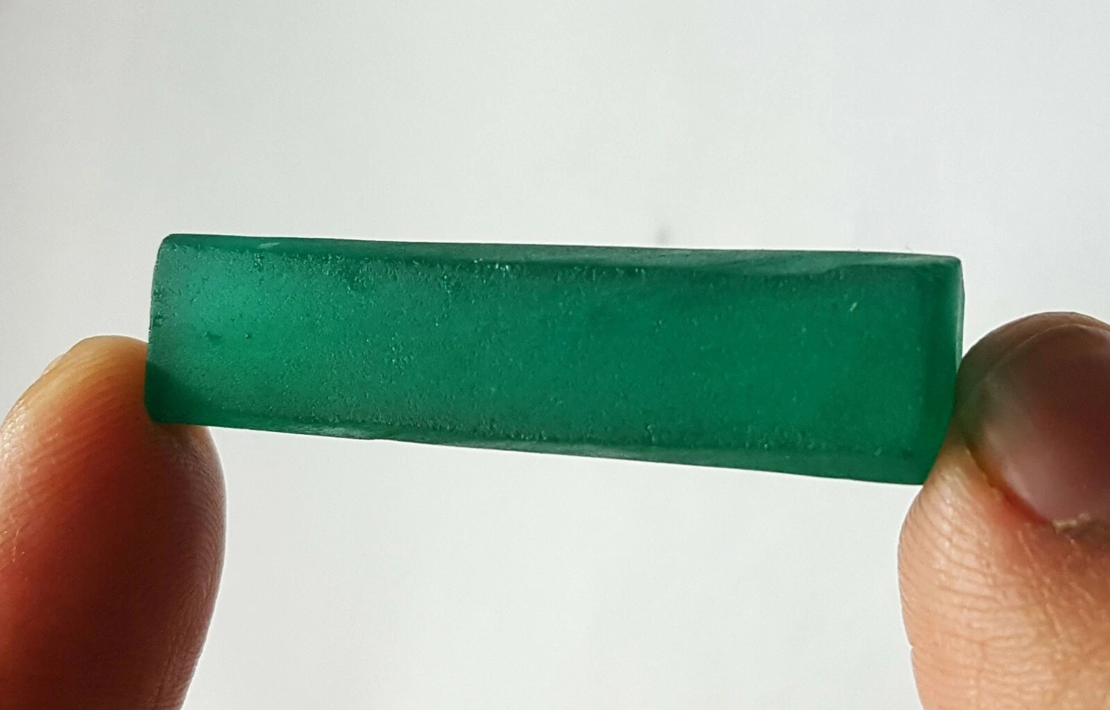 Natural Green Emerald 36.34 Ct Loose Gemstone Pencil Rough Certified A+ Quality