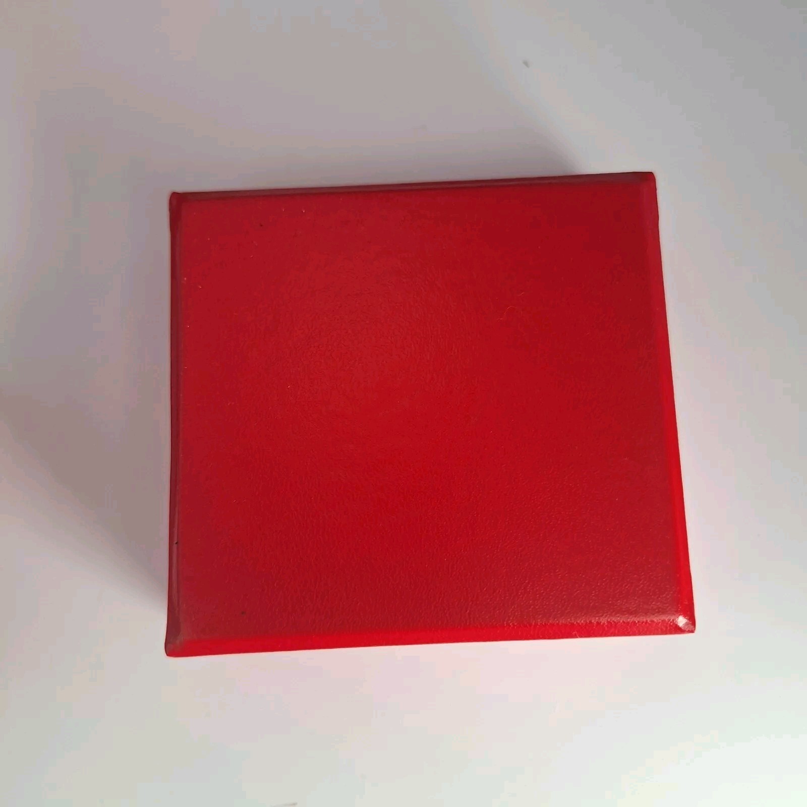 Red Faux Leather Jewelry Box 11″ 3 Piece Fabric Lined Travel Multi Compartment