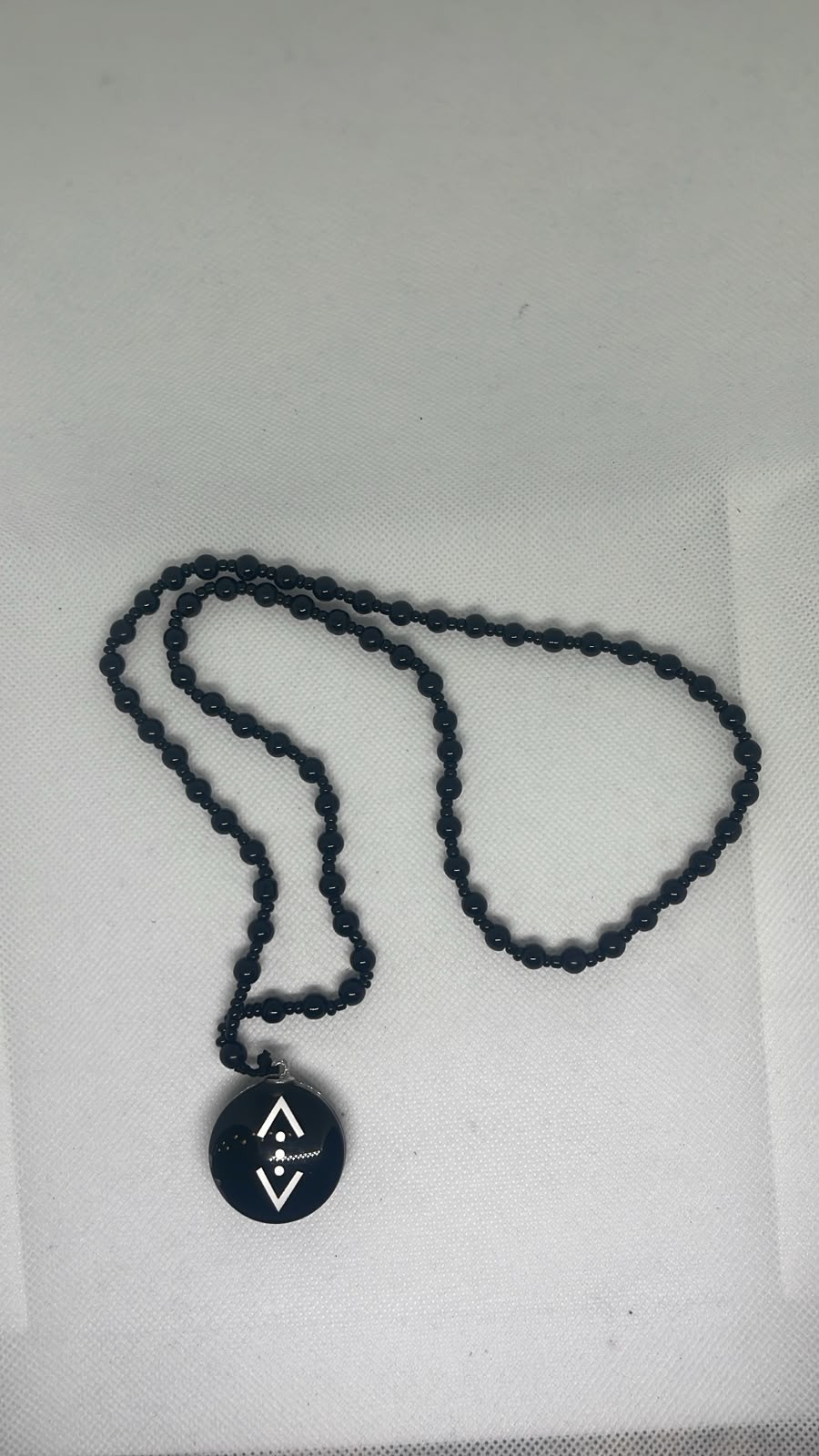 Black Beaded Necklace 36cm Pendant Choker Gothic Jewelry Fashion Gift