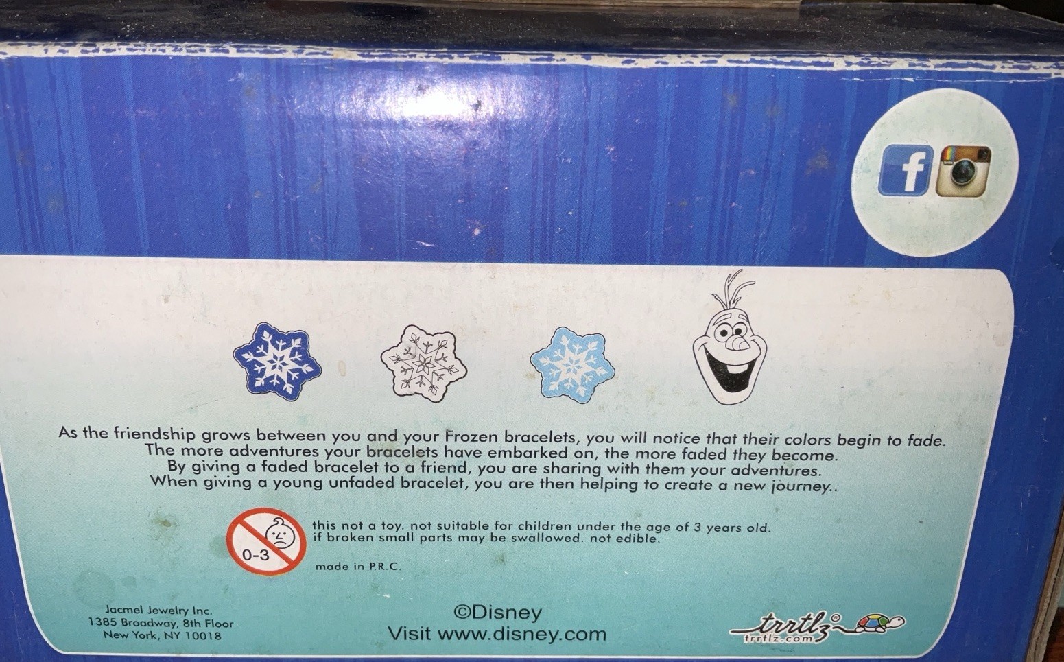 NWT Lot 28 Disney Frozen Olaf Snowflakes TRRTLZ Friendship Bracelets Blue White