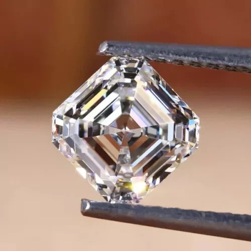 2.05 CTS ASSCHER Cut IGI Certified Lab Grown CVD Diamond H Color SI1 Clarity