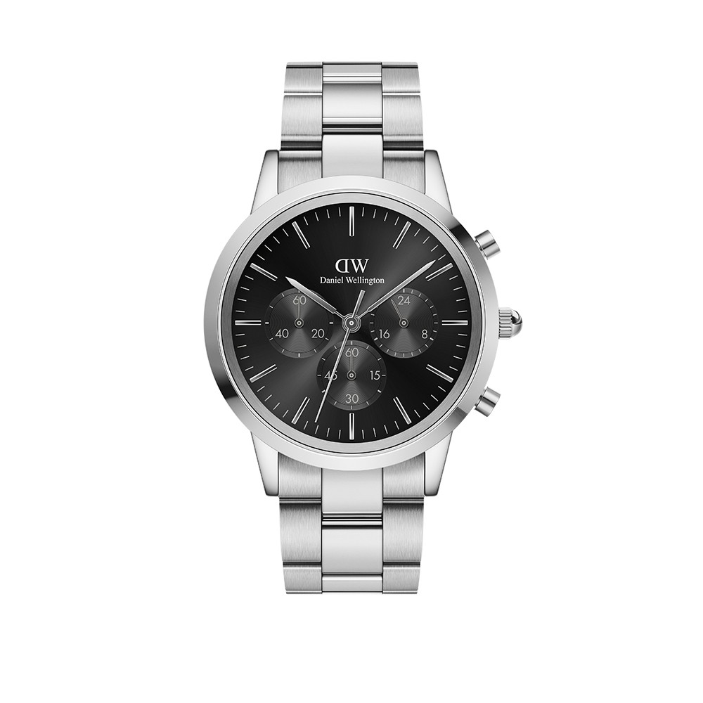 Daniel Wellington Iconic Chronograph Link Onyx – Black Dial Men’s Watch