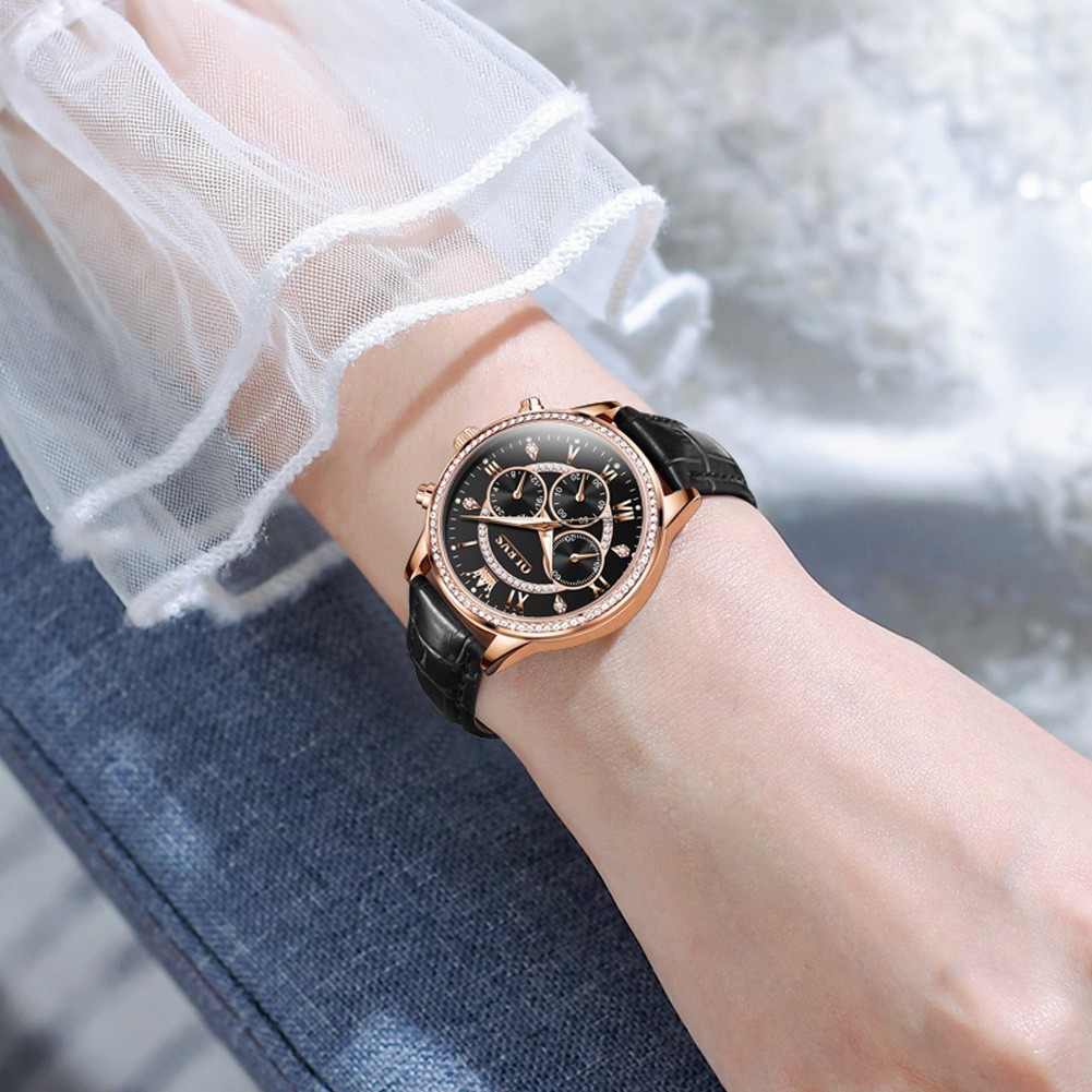 OLEVS 2915 Luminous 3ATM Waterproof Lady New Year Present Leisure Quartz Watch