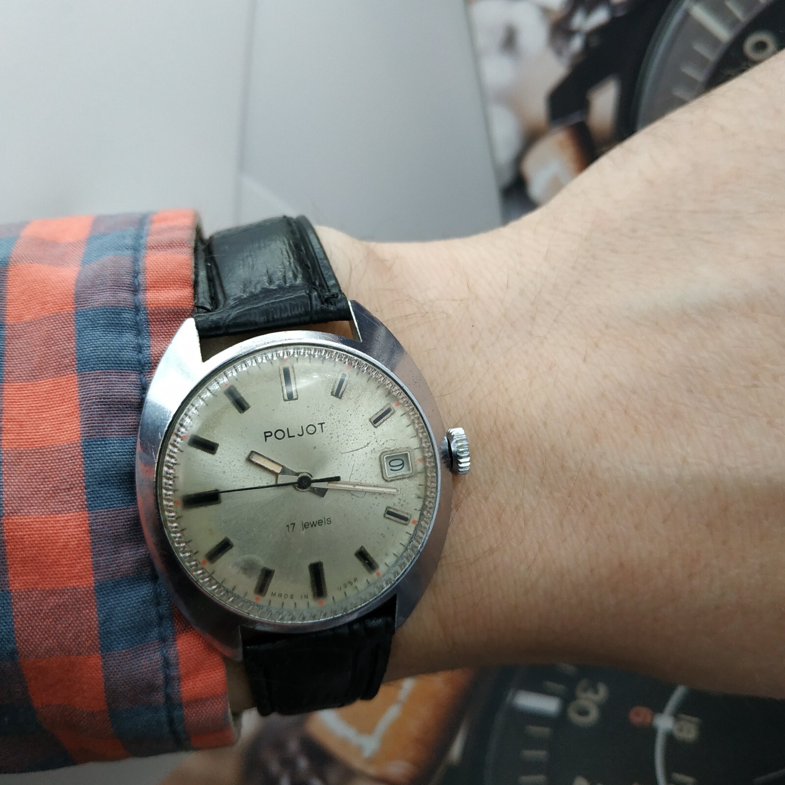 Dress Men’s Watch POLJOT Vintage USSR Mechanical SERVICED Retro Soviet Union ☭