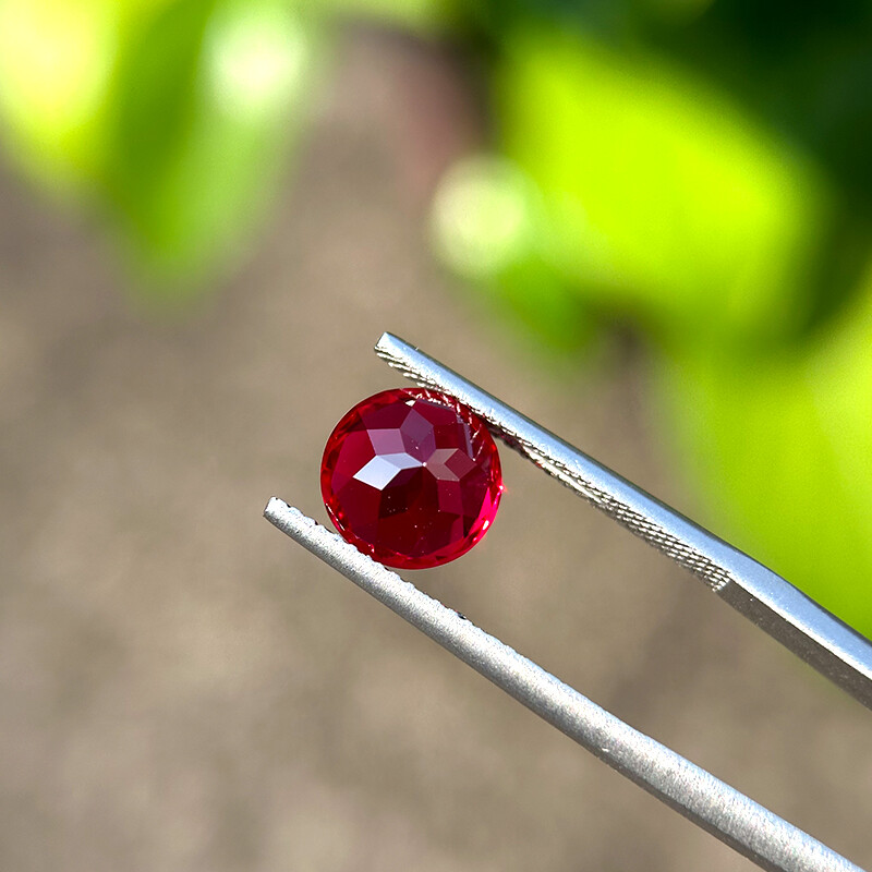 Blood Red Ruby AGL Certified Lab Grown Ruby Loose Gemstone Round Cut 0.3ct~4.3ct