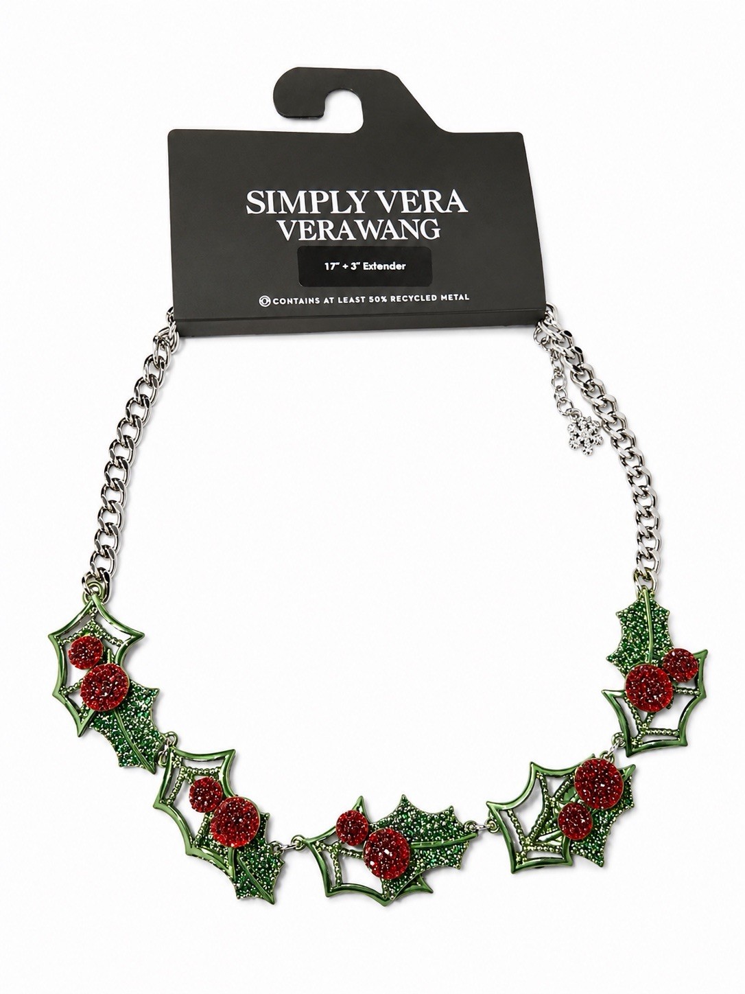 Simply Vera Vera Wang Holiday Holly Statement Necklace – New with Tags