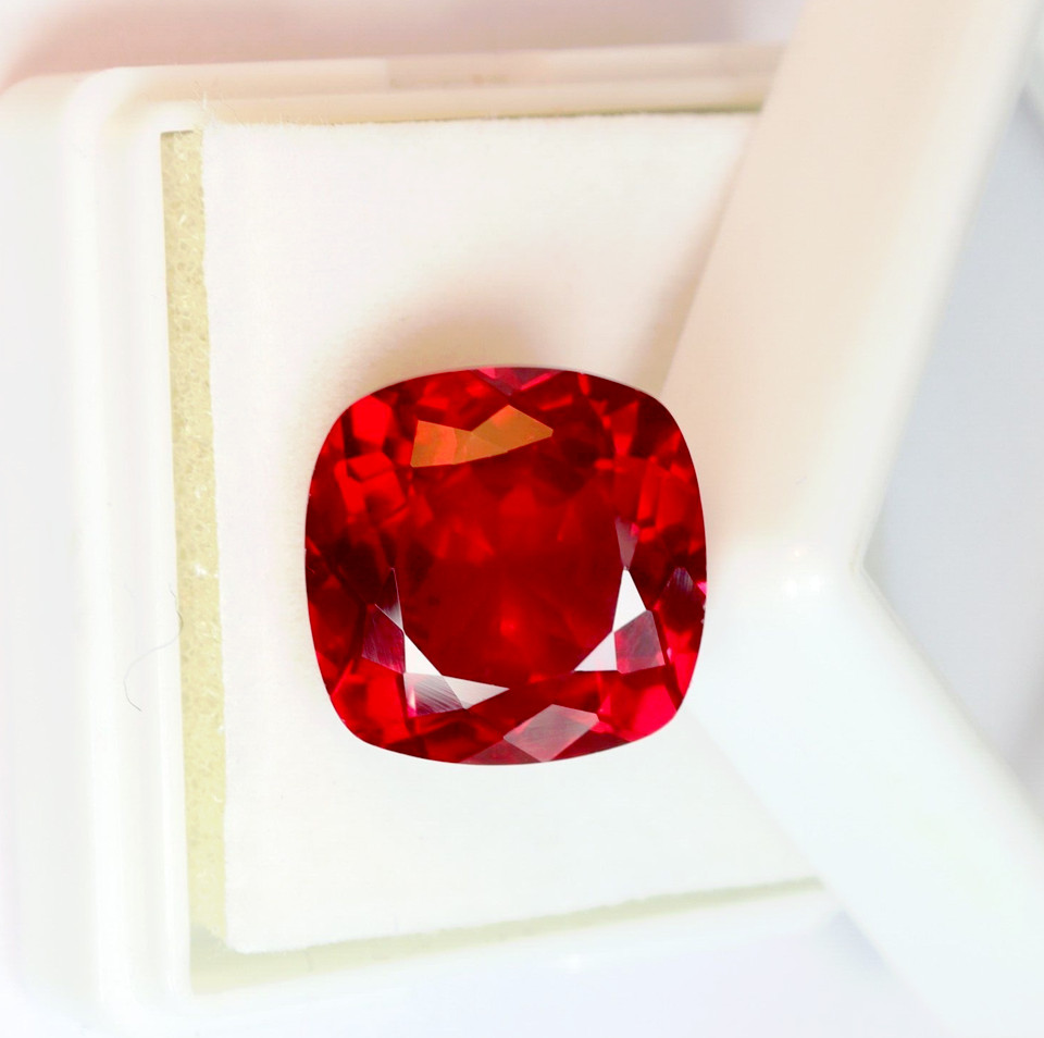 Natural Red Ruby 7.20 Ct Cushion Shape Certified Loose Faceted Gemstone