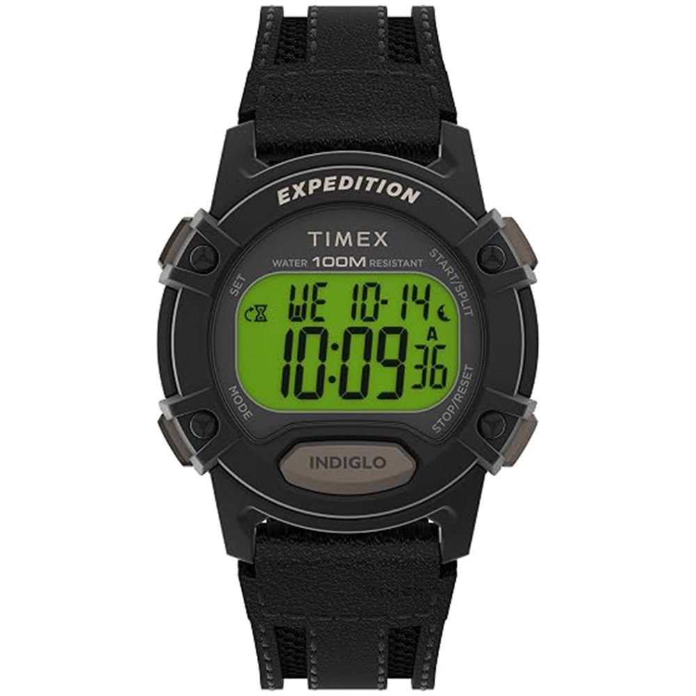 Timex Expedition Men’s Black 41mm Watch w/ Leather Strap – TW4B252009J