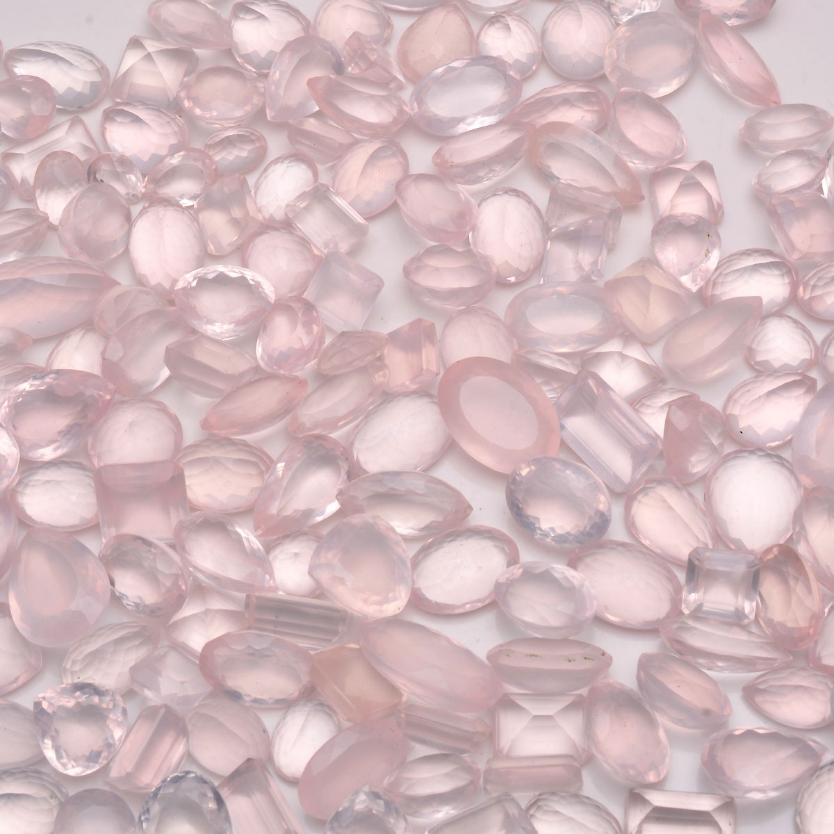 Natural Rose Quartz Finest Quality Faceted Cut Untreated Loose Gemstones