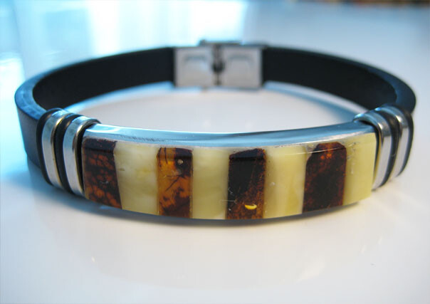 Genuine Amber men’s Stylish Baltic Amber multicolor Bracelet !!!