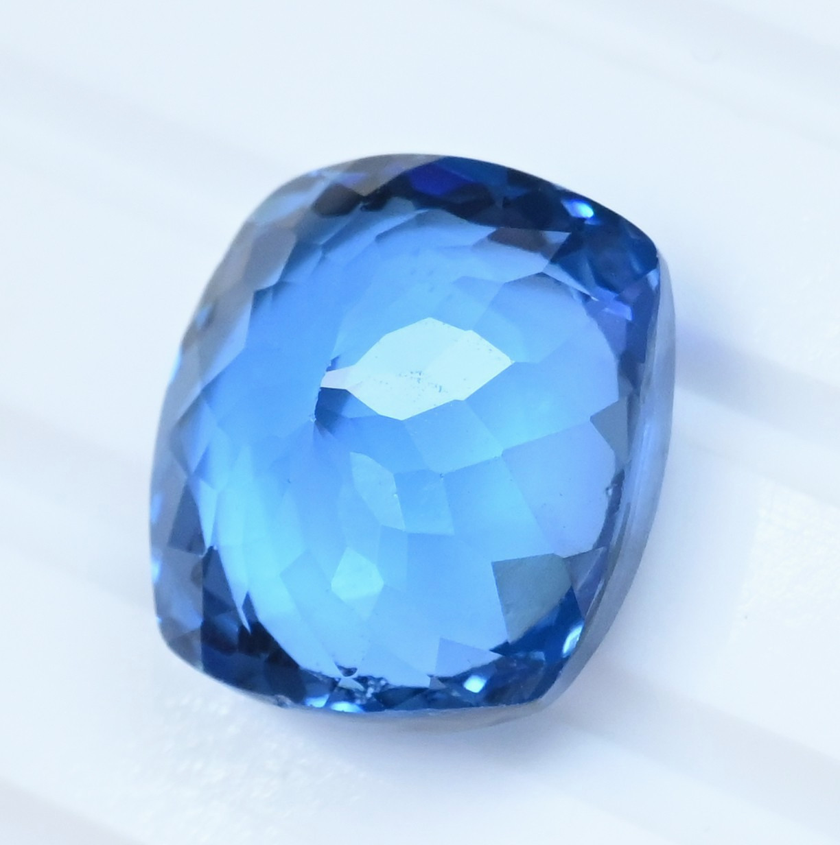 22.65 Ct Natural Flawless Namibian Blue Jeremejevite Cushion Certified Gemstone