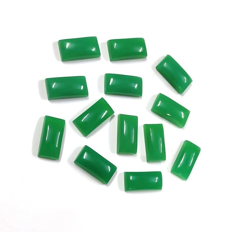 Natural Chrysoprase Rectangle Cabochon 6x8mm To 12x16mm Loose Gemstone