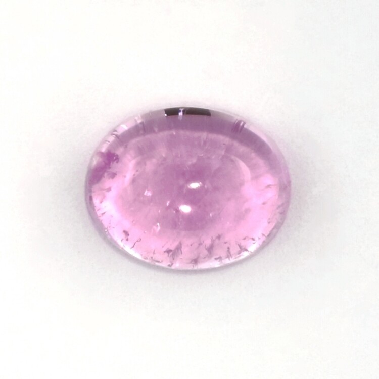 KUNZITE 11.6 x 9.3 MM OVAL CABOCHON ALL NATURAL F-5112