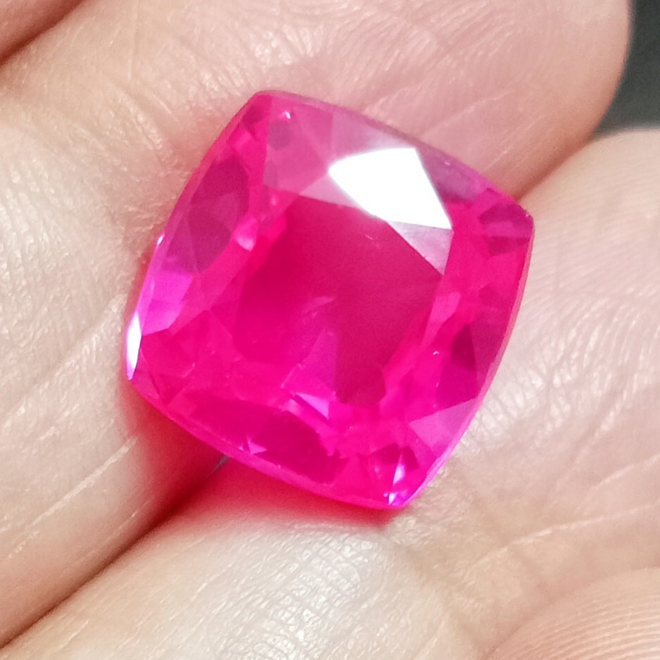 Pink Ruby Cushion Cut 10-12 Ct Mozambique Natural Loose Gemstone EGL Certified