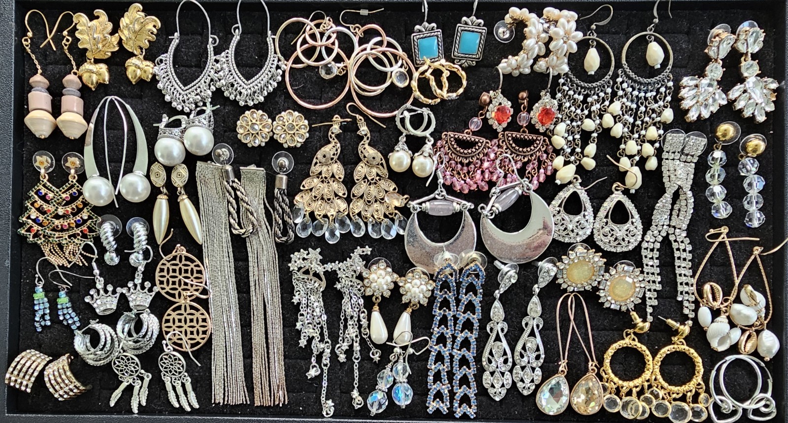 HUGE Vintage Earring Lot of 292 Pairs — Perfect for Individual Sale!