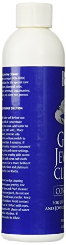 Gem Jewelry Cleaner Liquid Concentrate 8 Oz 2-Pack Ultrasonic Cleaning Solution