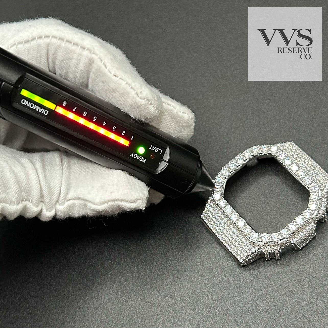 VVS1 MOISSANITE Real Iced BEZEL Kit For DW5600 Watch – BEZEL ONLY