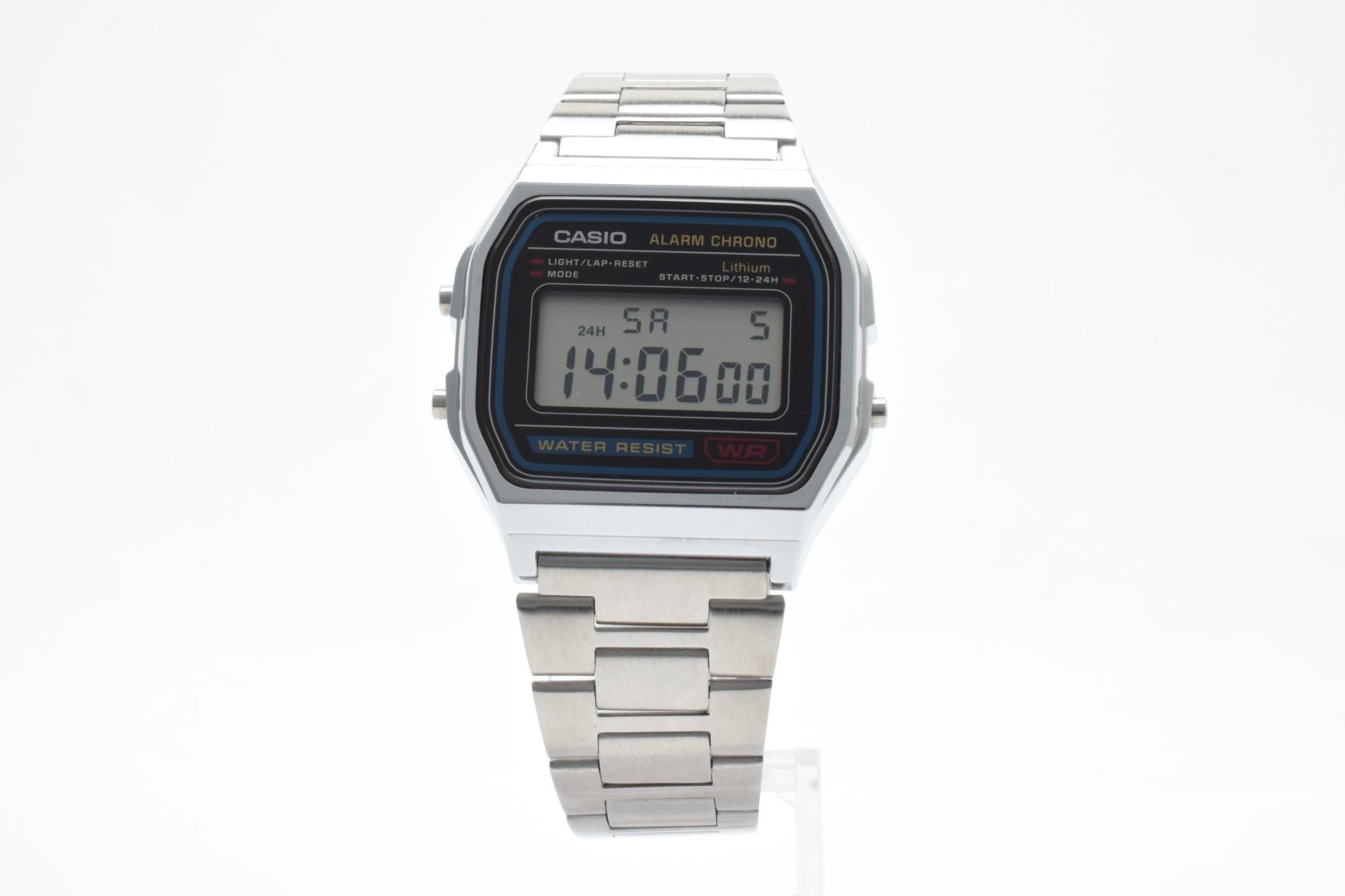 [Near Mint] CASIO 593 A158W Digital Alarm Chronograph Watch Quartz Made CHINA