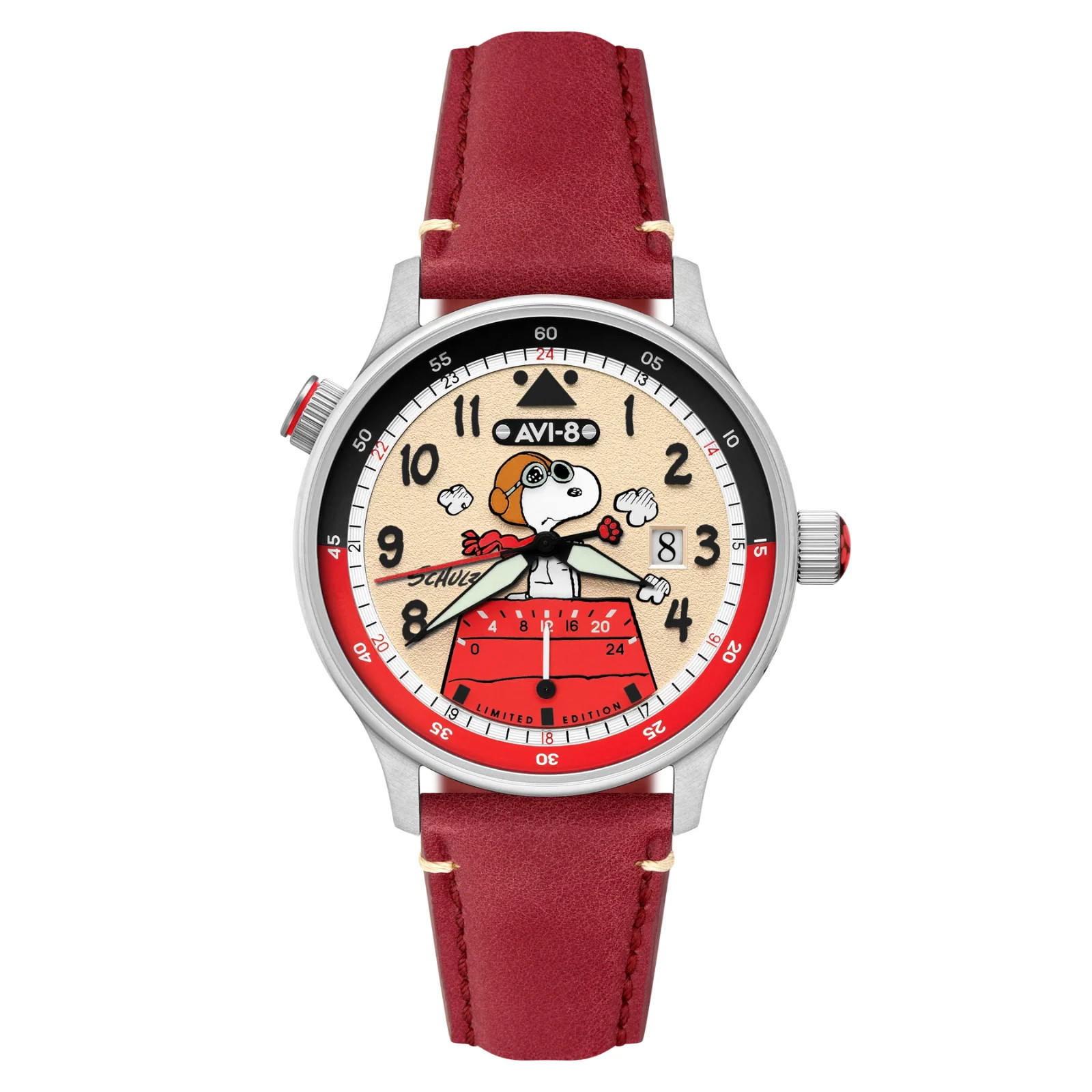 AVI-8 Snoopy Peanuts Flying Ace Ruby Ace McKellar Dual Time Limited 530
