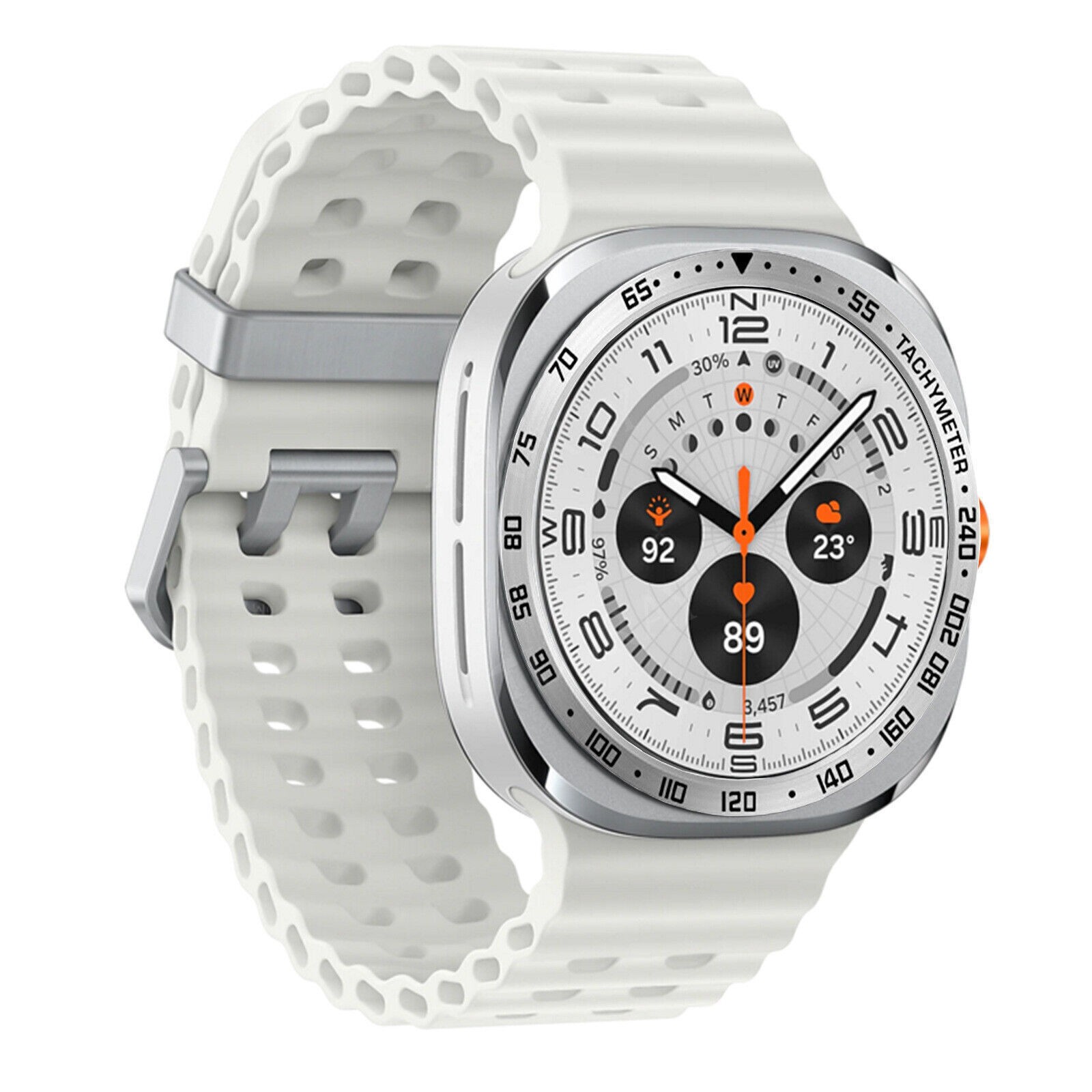 For Samsung Galaxy Watch Ultra 47mm Metal Cover Bezel Ring Frame Protector Case