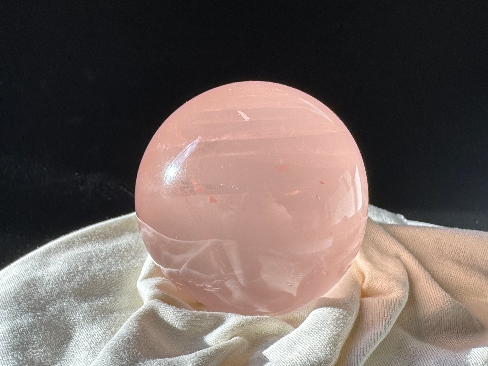 Rose Quartz Sphere for Love Harmony and SelfCare