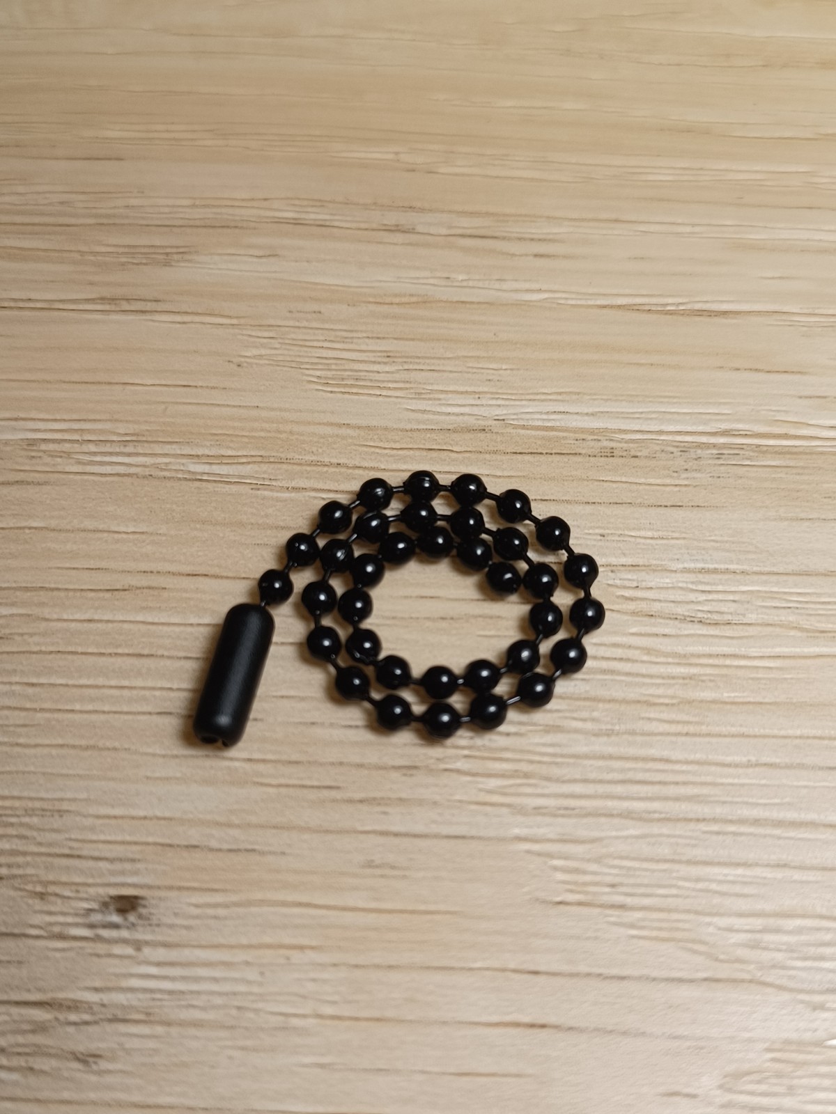 Economy Black 2.4mm Steel Ball Bead Stylish Military Type Dog Tag Chain Necklace