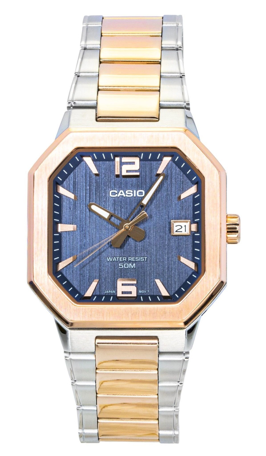 Casio Analog Black Dial Stainless Steel Quartz Sports MTP-B195RG-2AV Men’s Watch