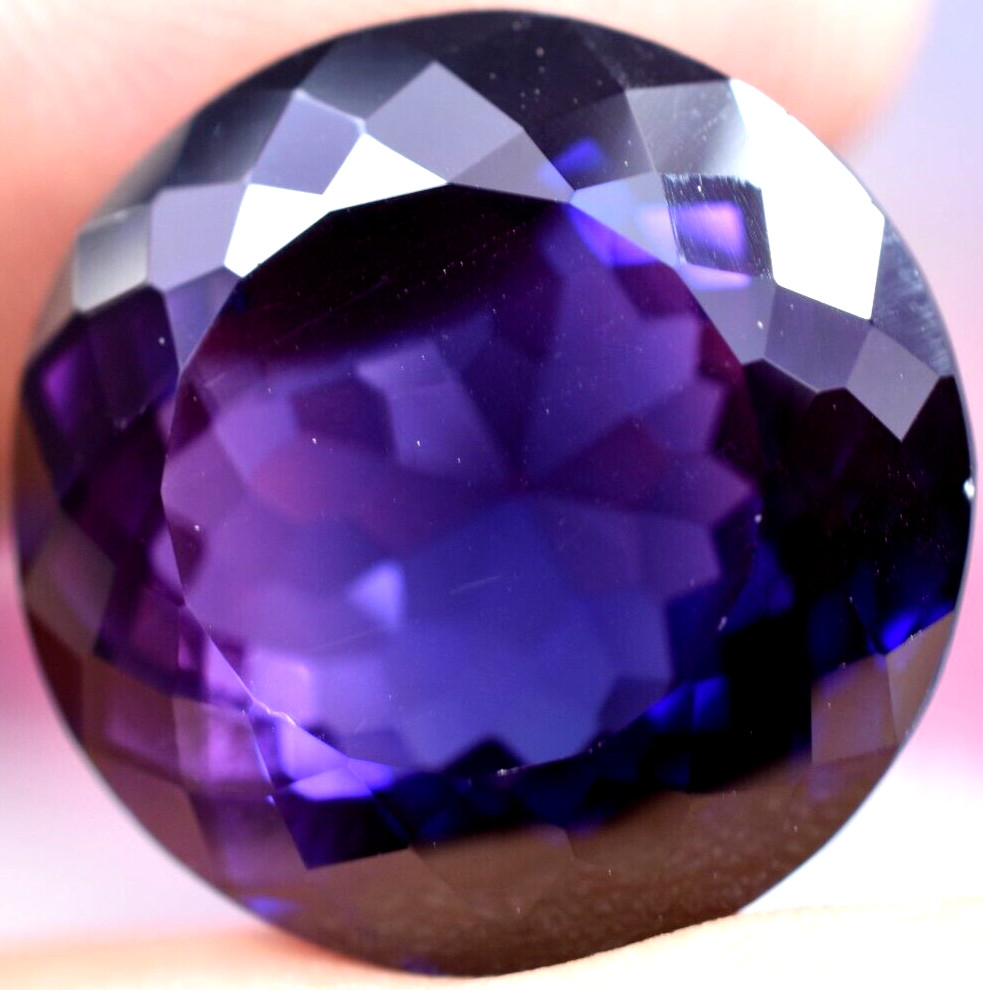 RARE Natural Purple-Blue Tanzanite 27.50 CT IF Certified Flawless Loose Gemstone