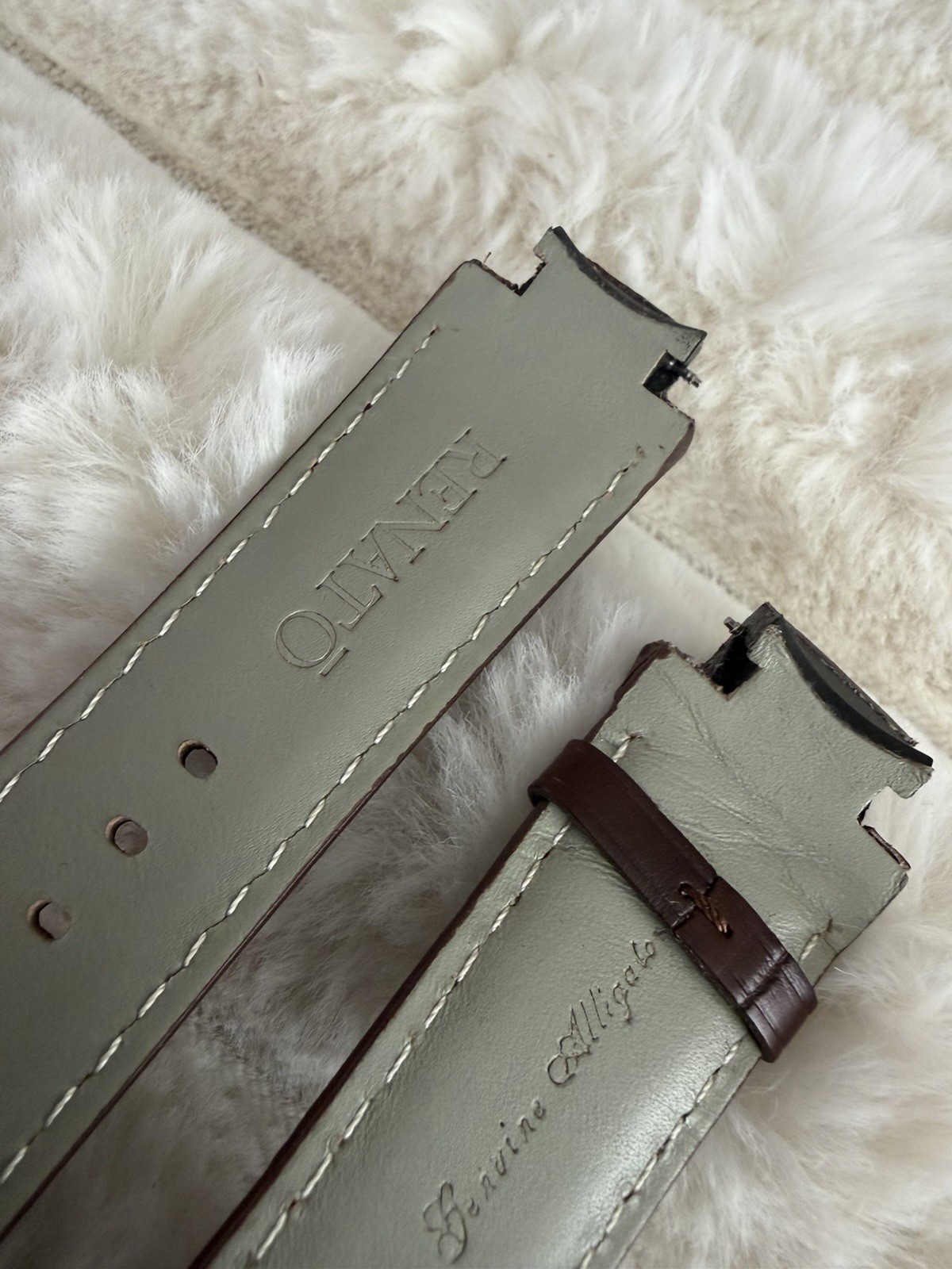 Alligator Strap For The Renato Martin Braun Moon Watch – Brown