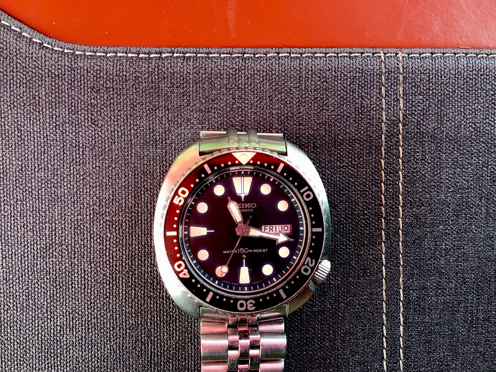Seiko 6309-7040 Turtle Diver Men’s Automatic Wristwatch Steel Suwa dial 1977