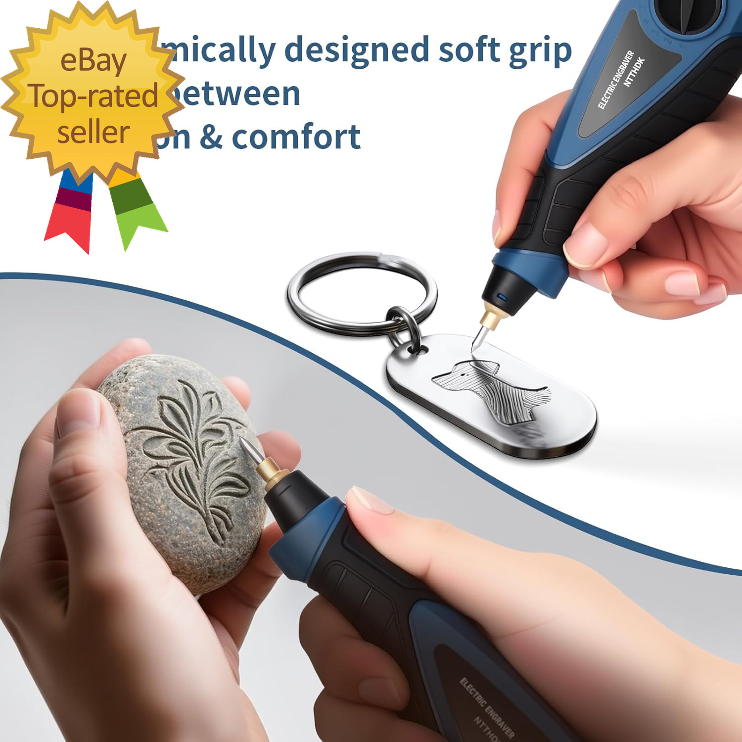 Engraver Pen 25W 6 Speed Engraving Pen for Metal Wood Glass and Plastic Handheld