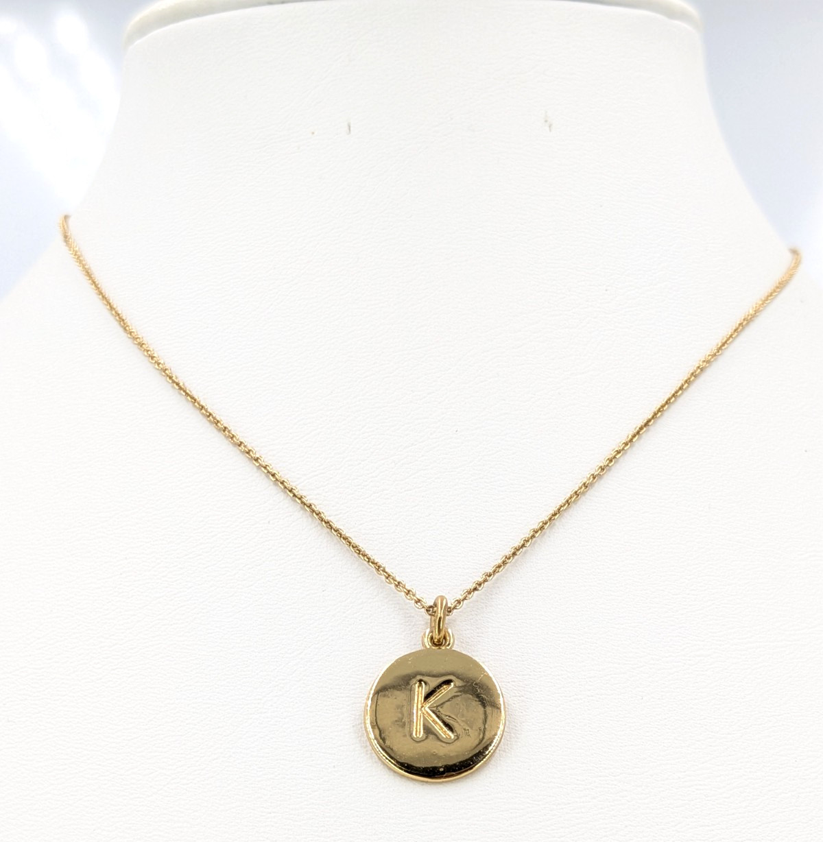 Kate Spade Necklace K Initial One In A Million 12K Gold Plated 17-20in Pendant