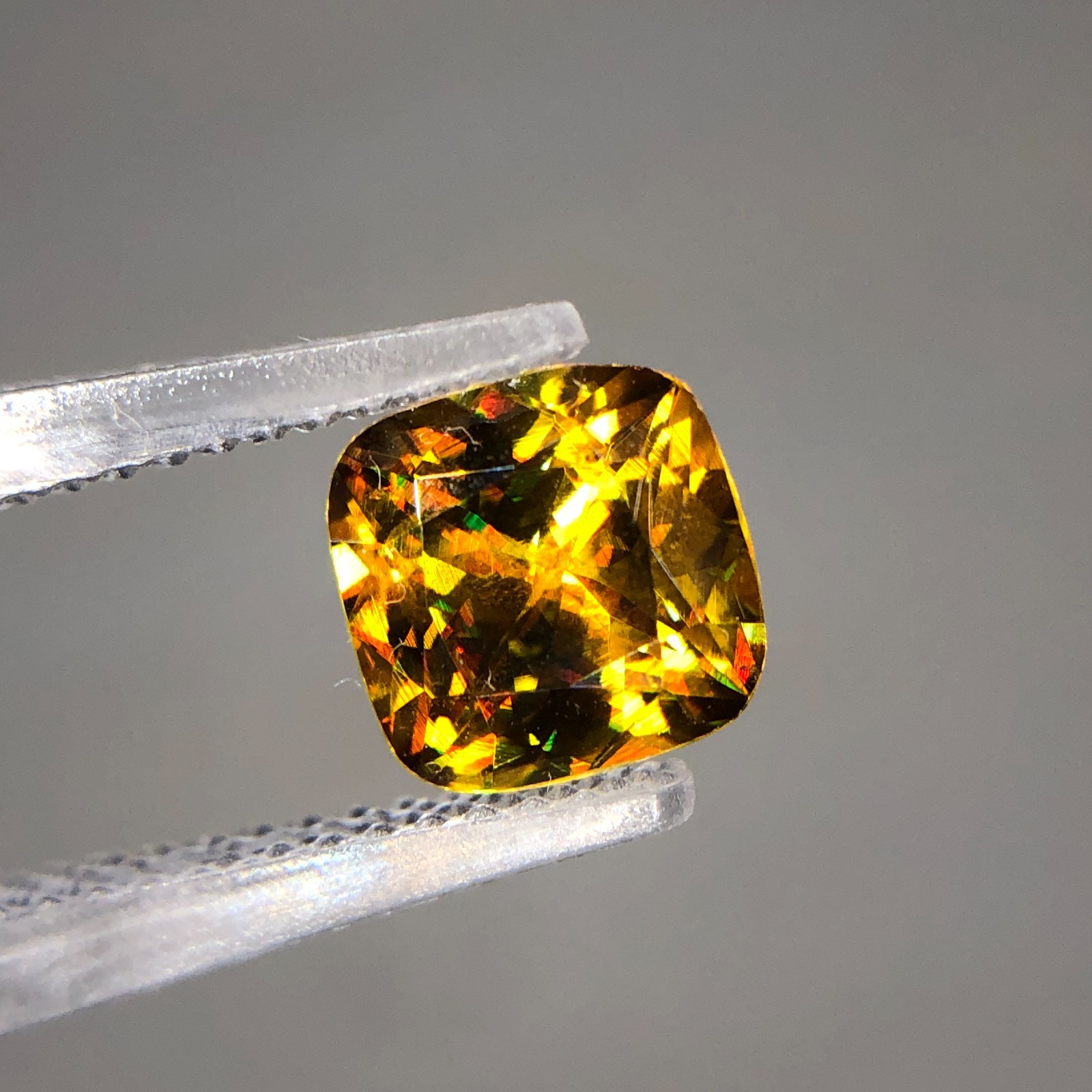 1.45 Ct Natural Full Fire Sphene Titanite | Cushion Cut Gemstone | For Jewelry