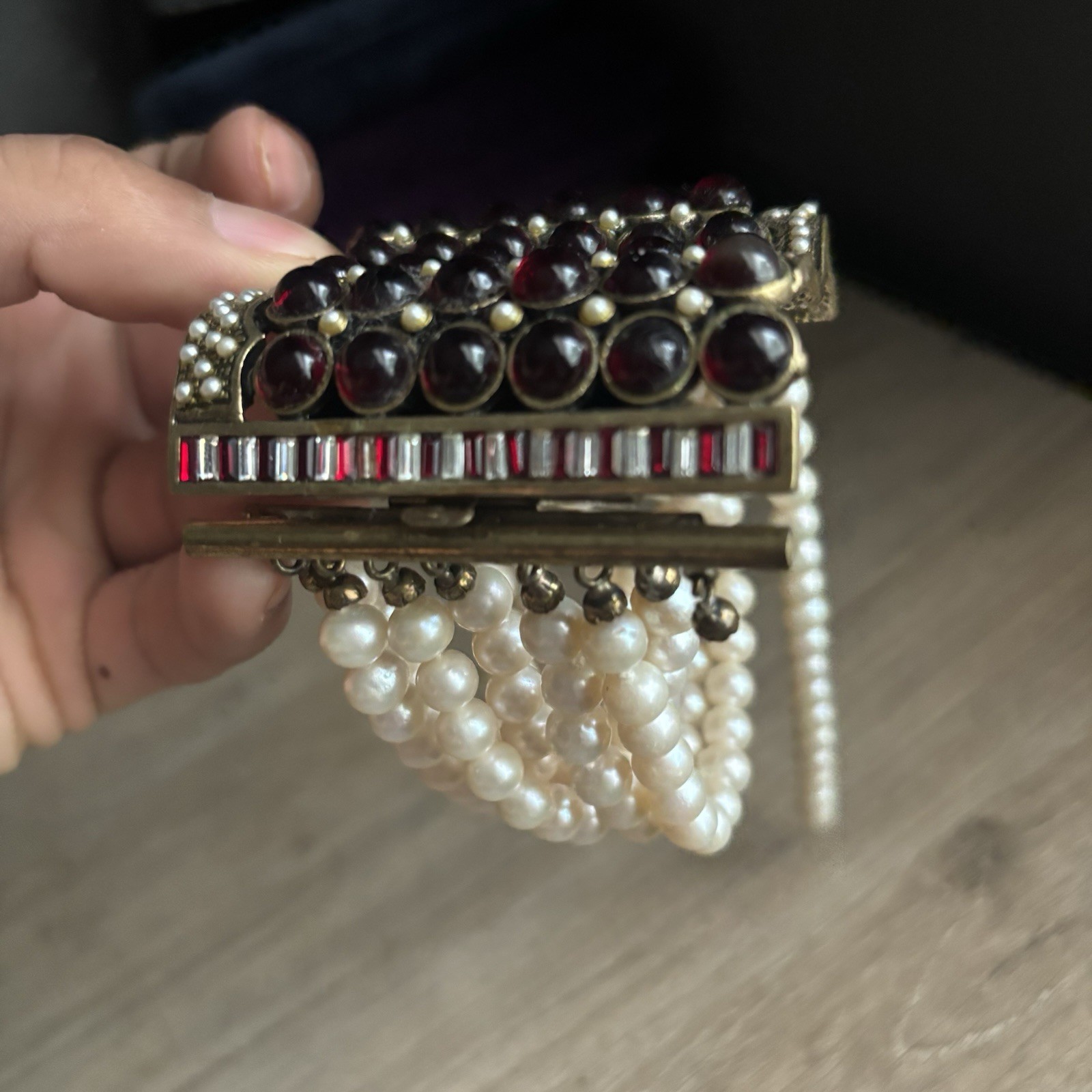 Vintage Bijoux BEAUTIFUL gem Bracelet UNIQUE