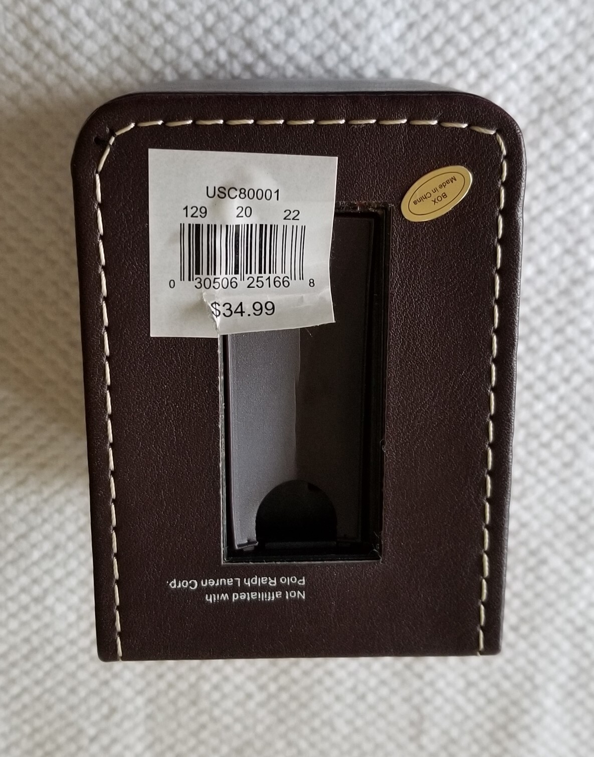 U.S. Polo Assn. Two Tone Date Watch USC80001 Silver Dial Link Band 7.5″ New Batt
