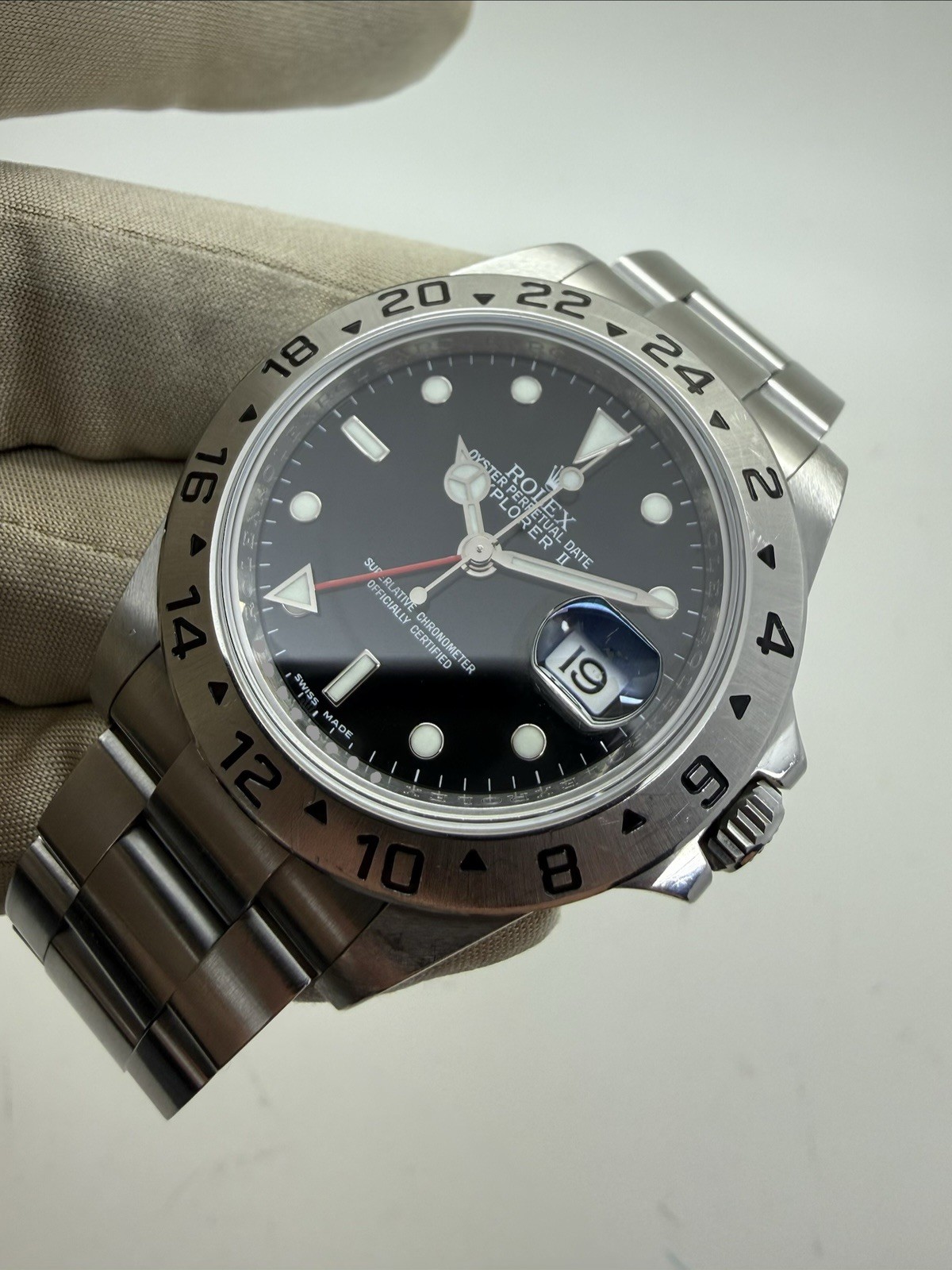 2011 Rolex Explorer II Black Dial Scrambled Random Serial 3186 Mov Rehaut 16570