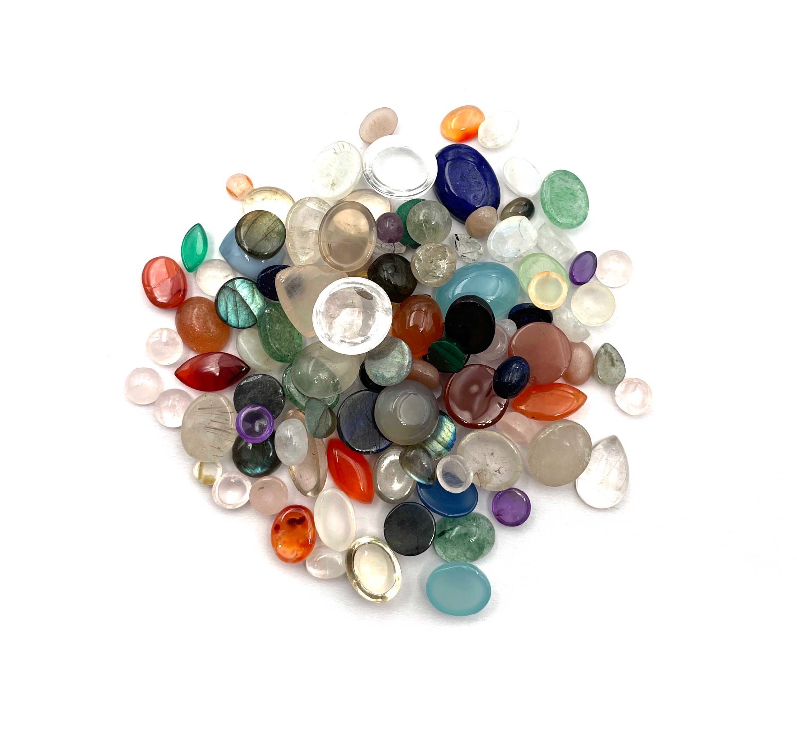 Natural Mix Gemstone Mix Shape Cabochon Loose Gemstone Lot 100 CT