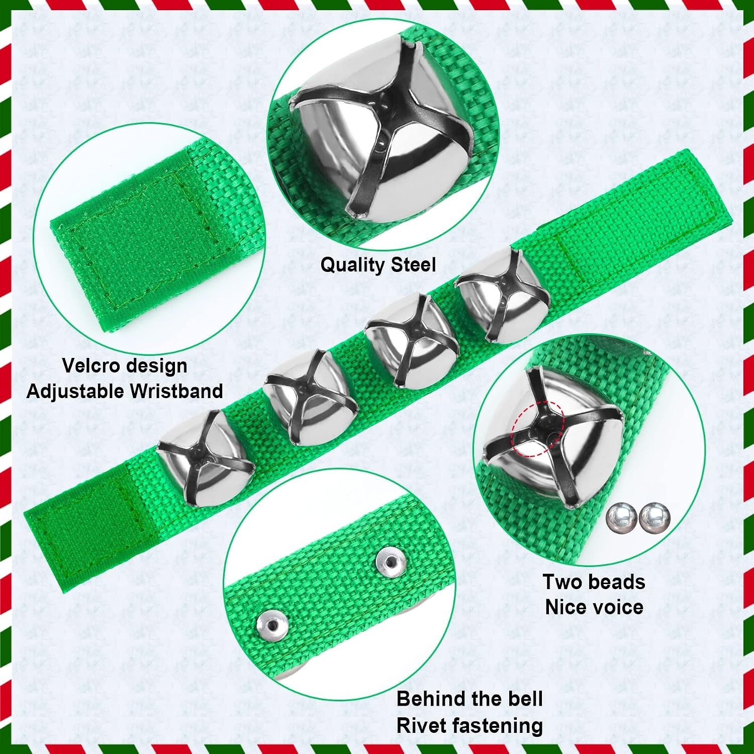 Loud and Clear 24PCS Jingle Bell Bracelets – Party Favors for Every Celebration