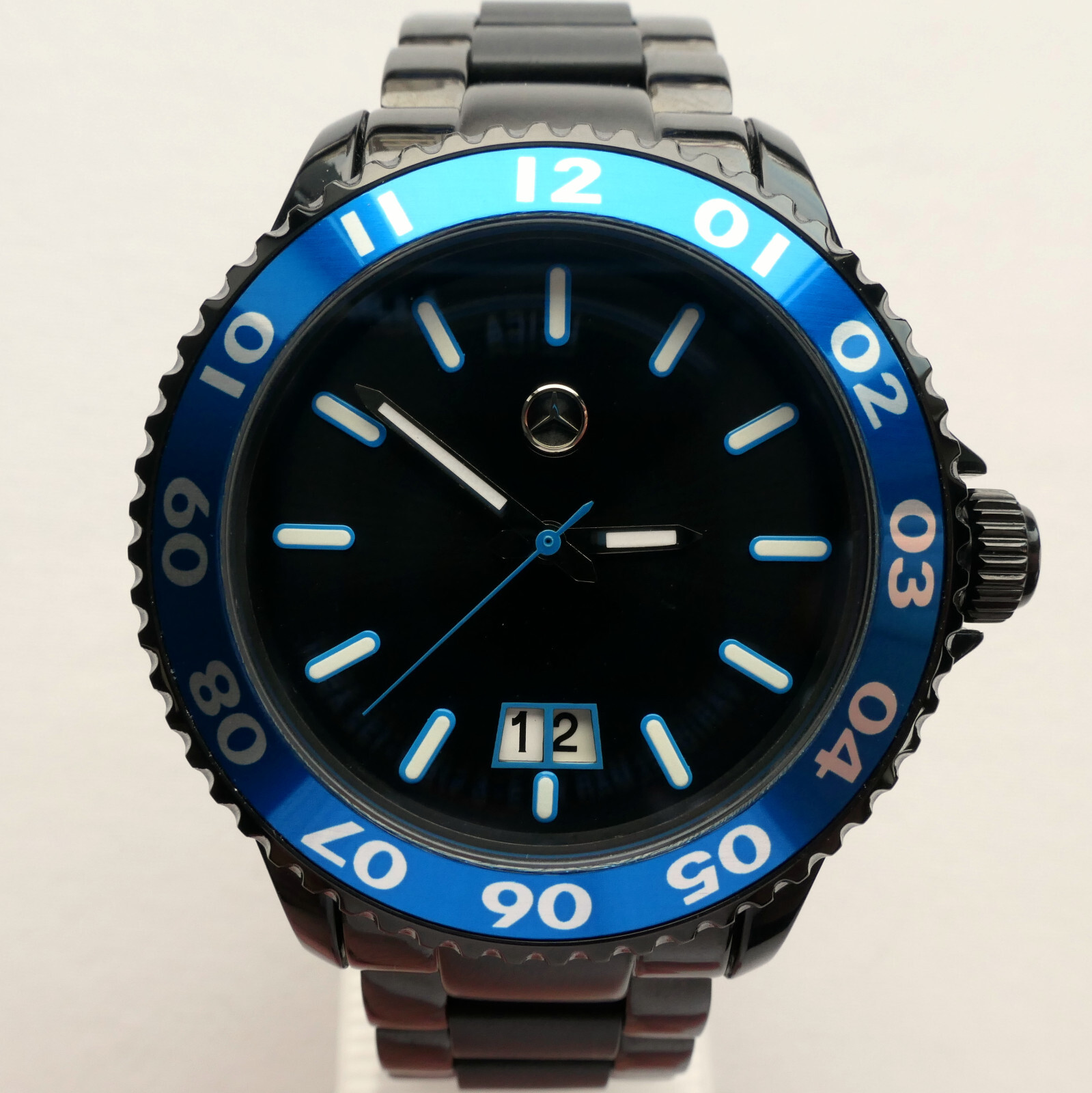 Mercedes Benz Motorsport AMG DTM Racing Black Edition GMT Design Sport Watch