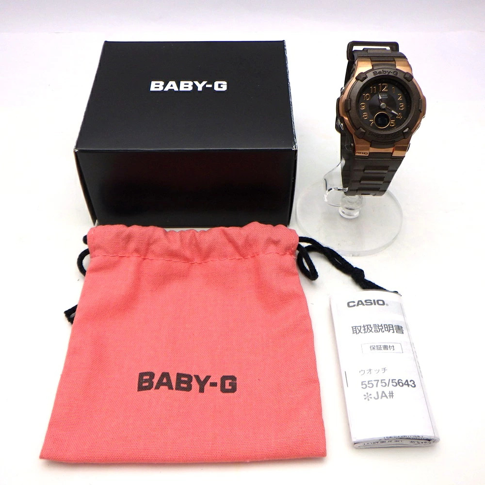 CASIO BABY G BGA 1100DC 5AJF Baby G Solar Radio Analog Digital Ladies Watch Brow